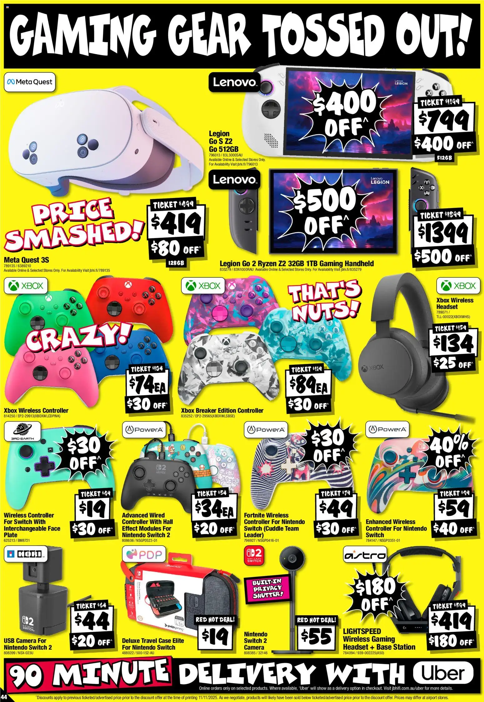 JB Hi-Fi catalogue - valid from 19.11.2025 | Page: 44 | Products: Nuts, Controller, Xbox, Case