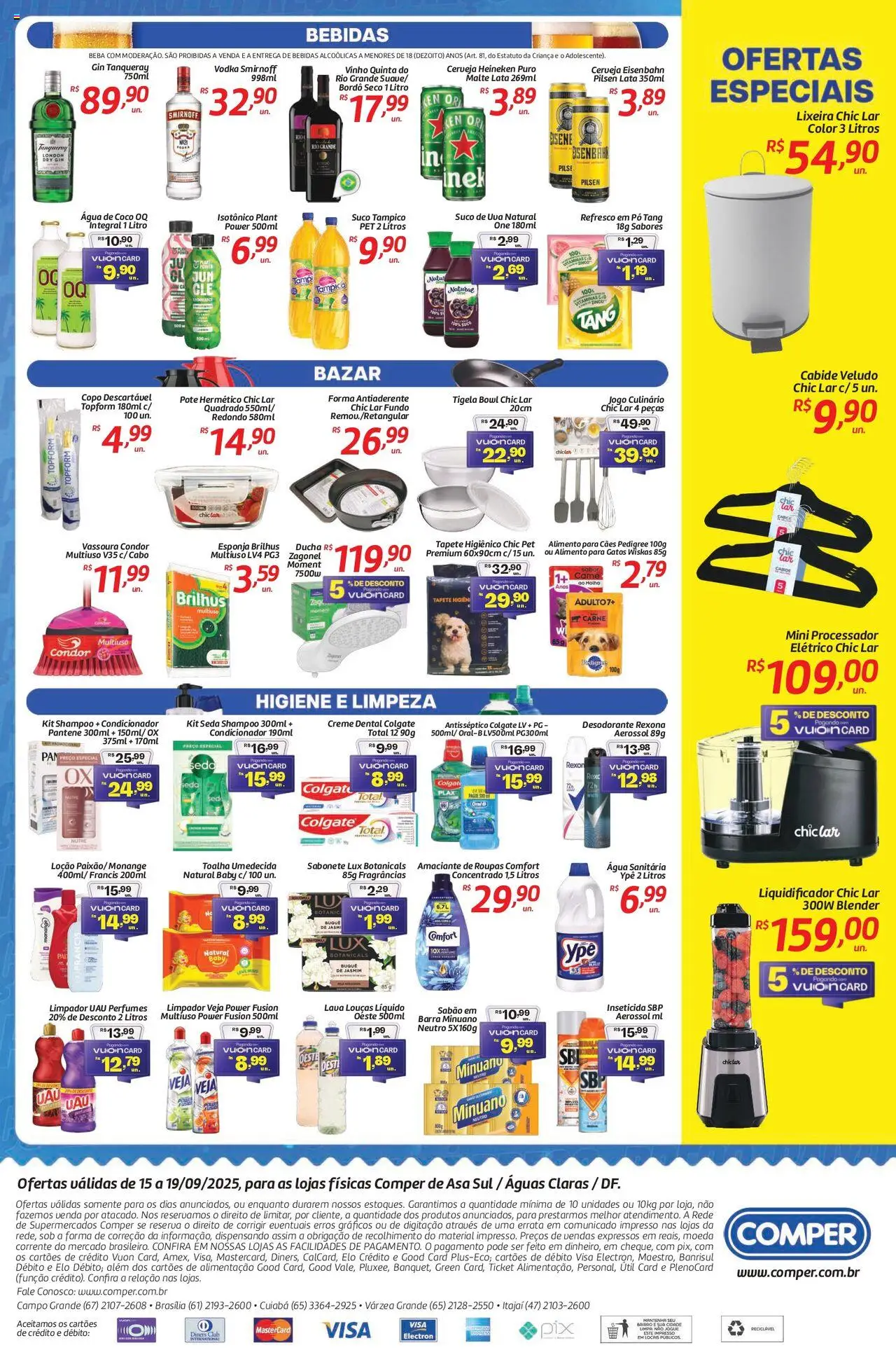 Comper Folheto - válido de 15.09.2025 | Página: 4 | Produtos: Tapete, Rexona, Água sanitária, Tigela