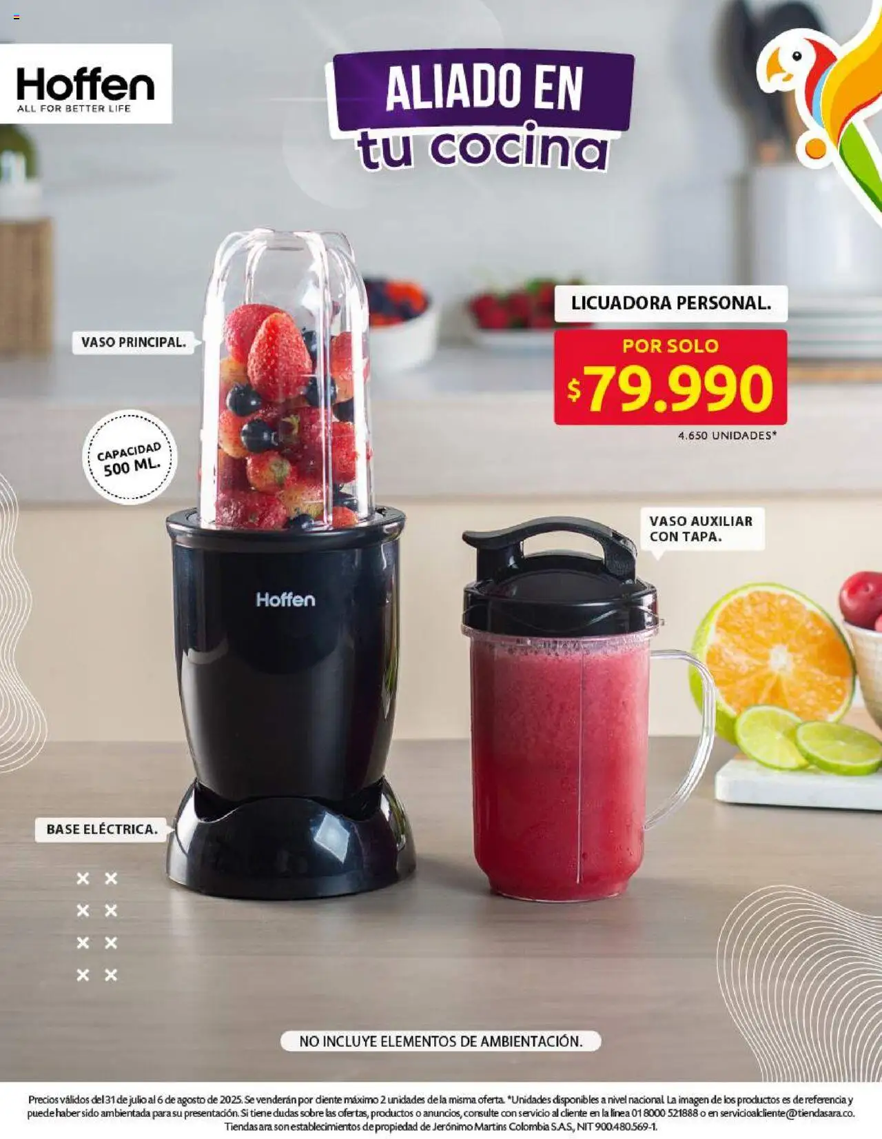 Ara revista - valida desde el 31.07.2025 | Página: 13 | Productos: Cocina, Sobre, Licuadora