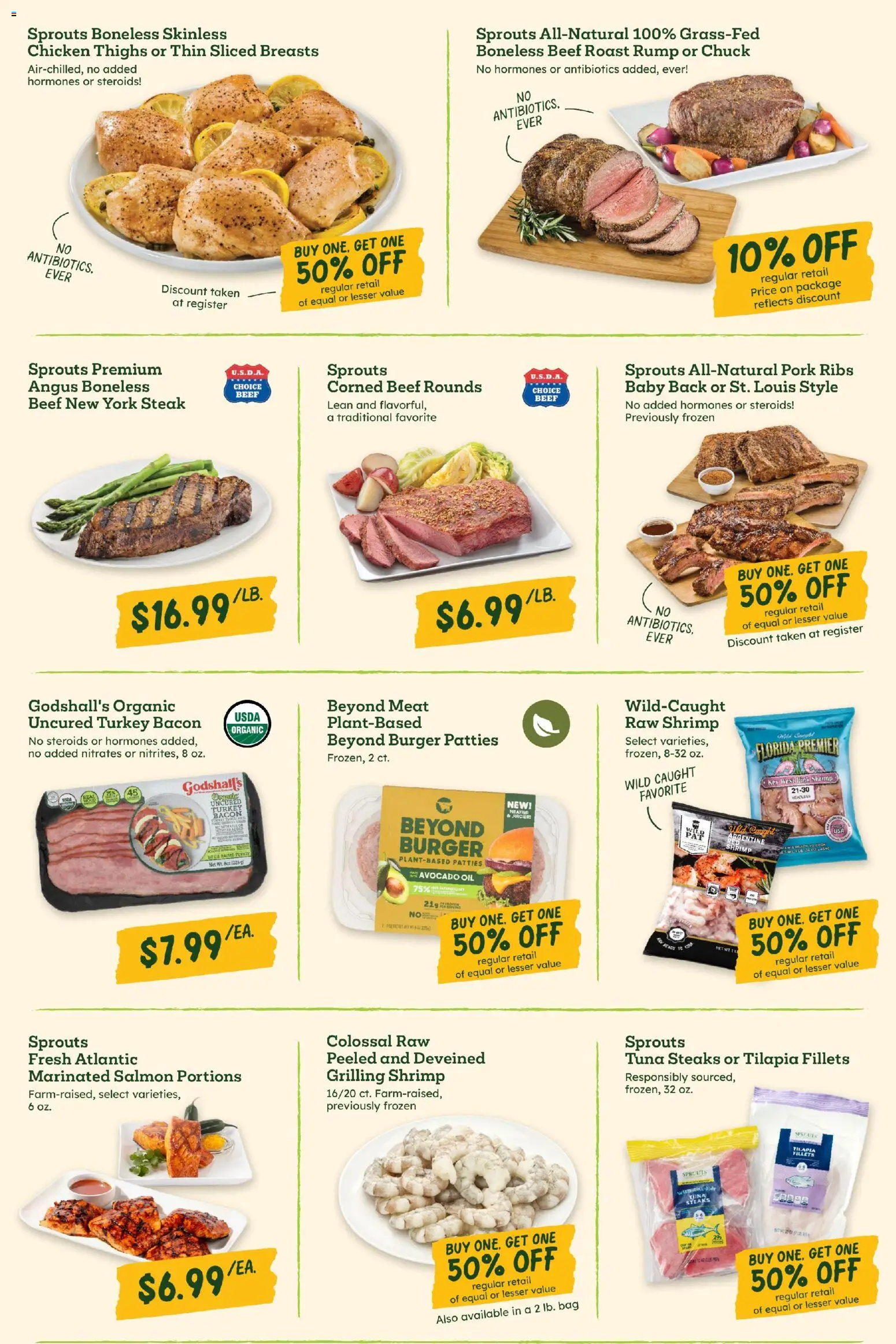 Sprouts Weekly Ad - valid from 04.03.2026 | Page: 2 | Products: Oil, Pork, Beef, Bag