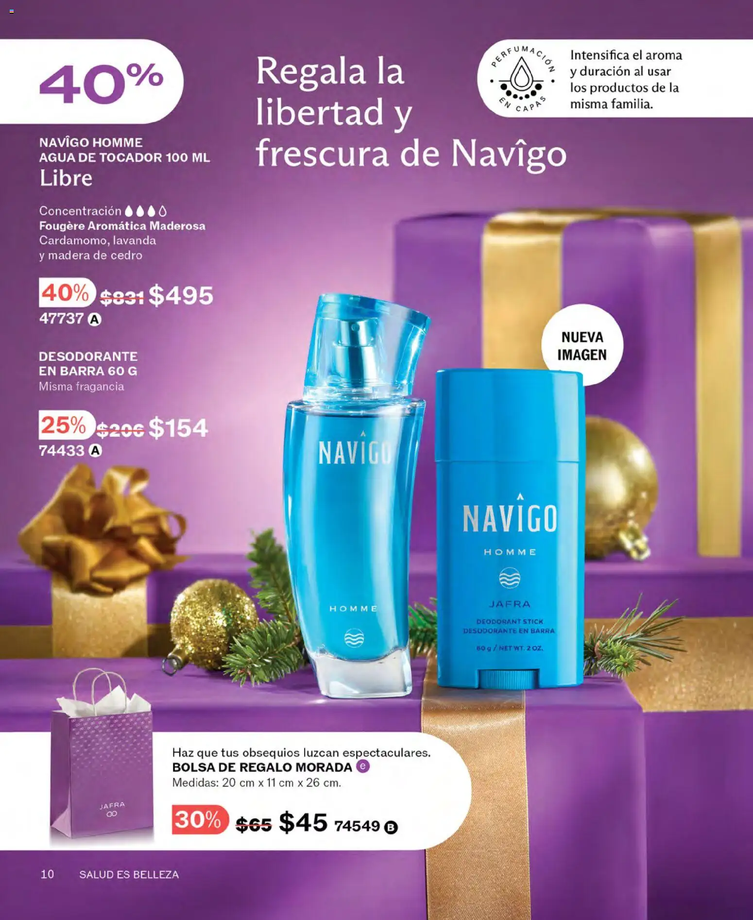 Nuevas ofertas de JAFRA válidas en toda la República Mexicana desde el 01.11.2025. ¡Encuentra las mejores ofertas en JAFRA catálogo! | Página: 10 | Productos: Desodorante, Bolsa, Barra, Fragancia