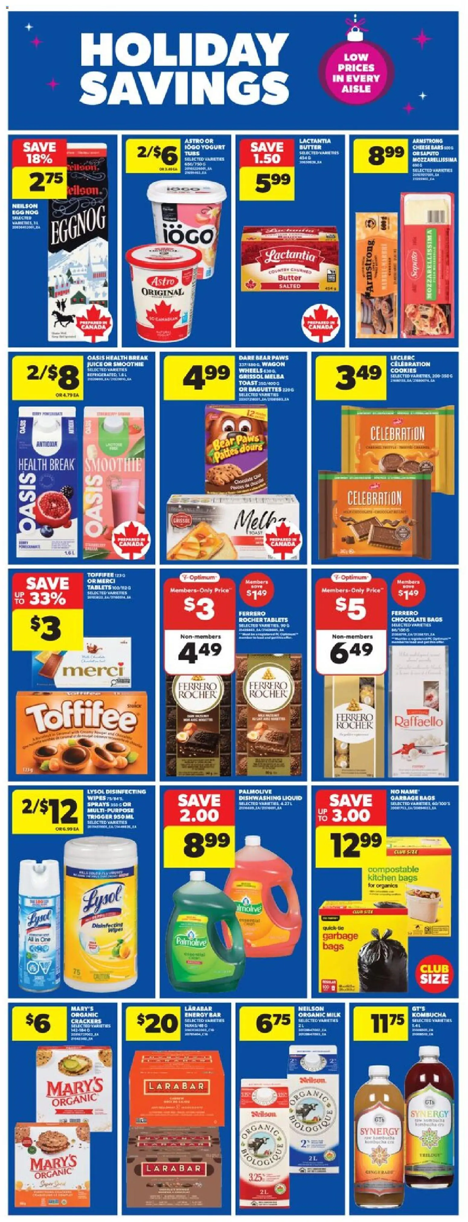 Real Canadian Superstore flyer valid from 04.12.2025 | Page: 20 | Products: Butter, Cheese, Chocolate, Juice