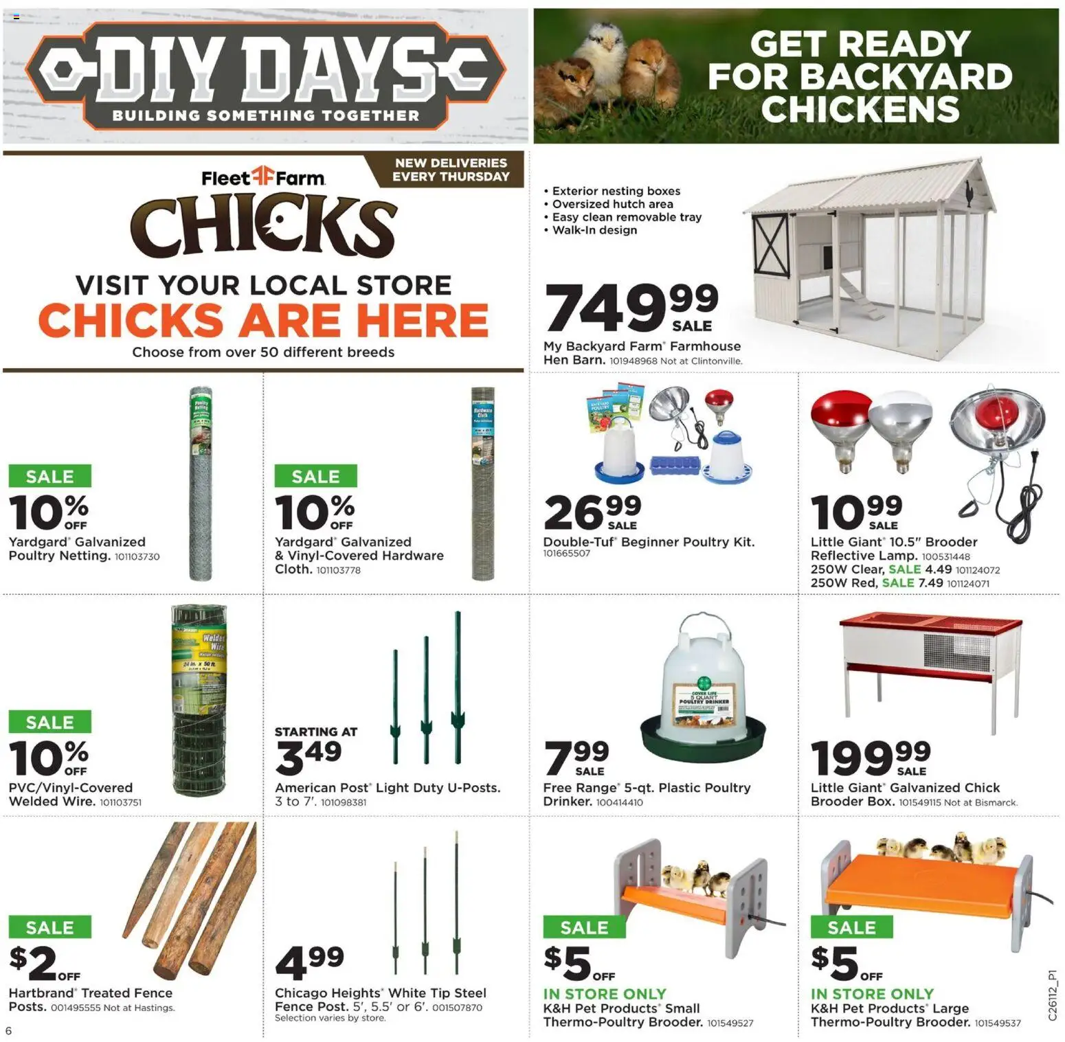 Mills Fleet Farm DIY Days - valid from 09.03.2026 | Page: 6 | Products: Poultry