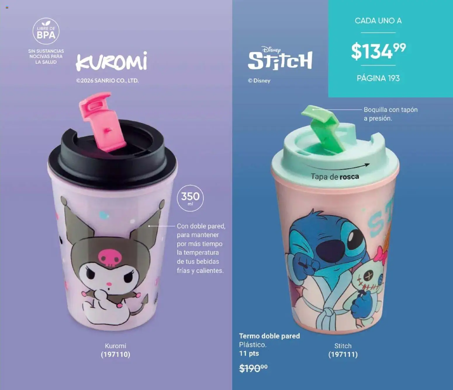 Nuevas ofertas de AVON válidas en toda la República Mexicana desde el 08.05.2026. ¡Encuentra las mejores ofertas en AVON Casa & Estilo 8 2026! | Página: 193 | Productos: Termo