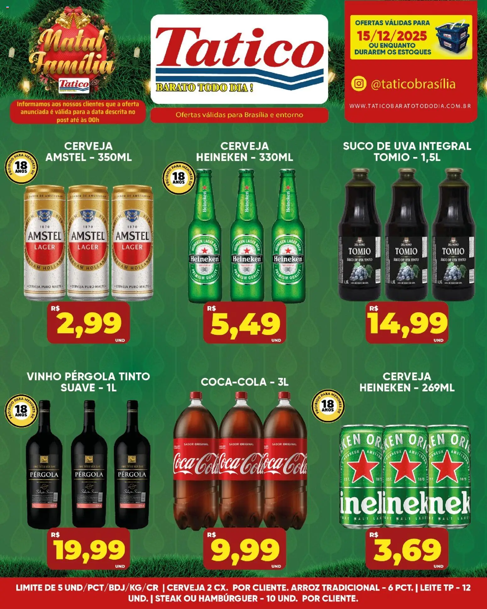 Tatico Folheto - válido de 15.12.2025 | Página: 11 | Produtos: Suco, Vinho, Cerveja Heineken, Heineken