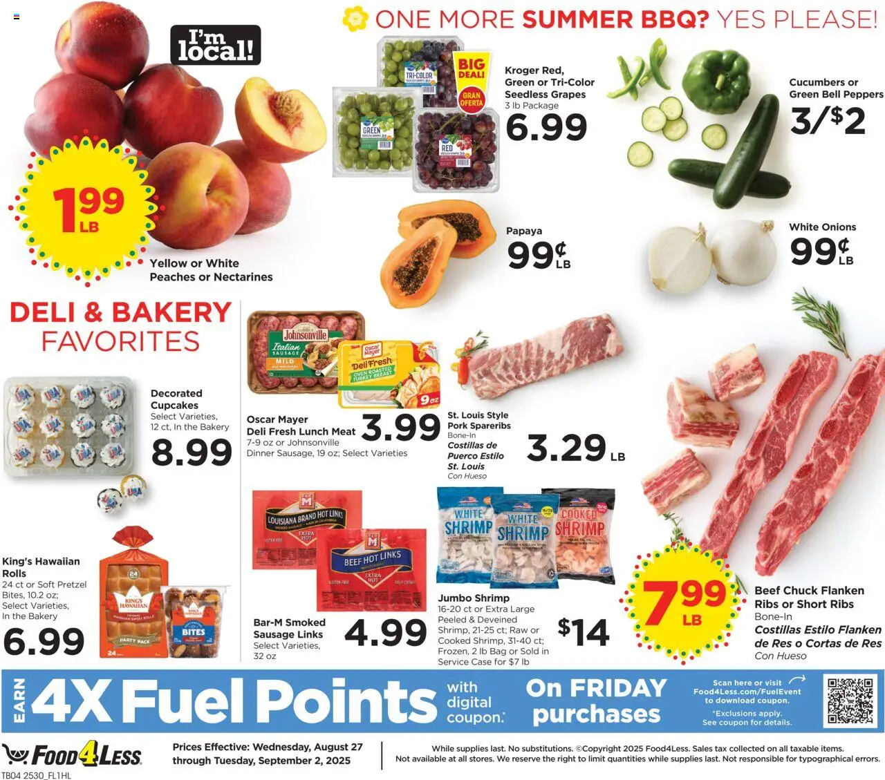 Food 4 Less Weekly Ad - valid from 27.08.2025 | Page: 9 | Products: Bakery, Beef, Sausage, Bag