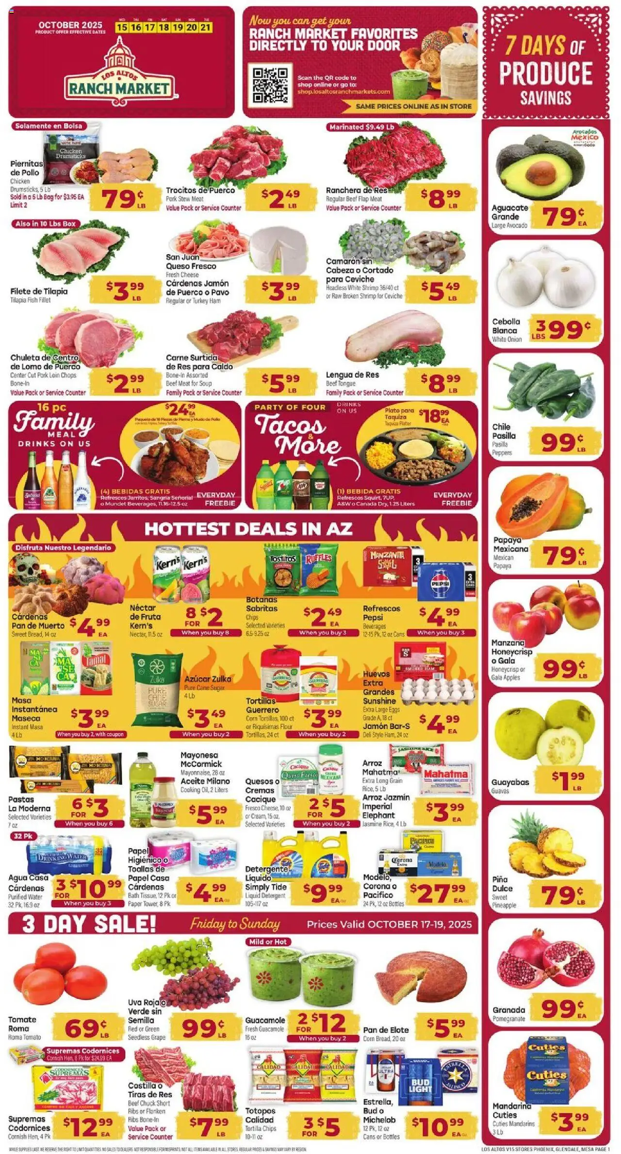 Cardenas Weekly Ad - AZ - valid from 15.10.2025 | Page: 1 | Products: Box, Eggs, Detergent, Sugar