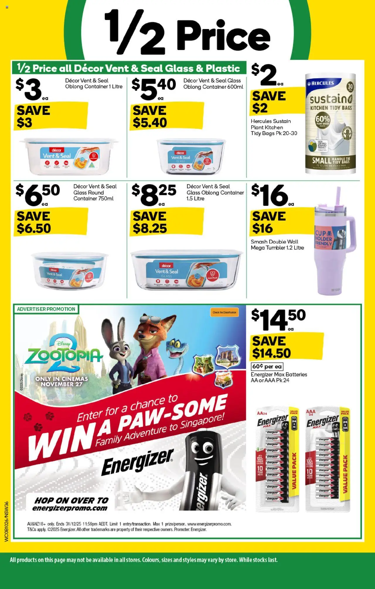 Woolworths catalogue - valid from 08.10.2025 | Page: 36 | Products: Decor, Plant, Batteries