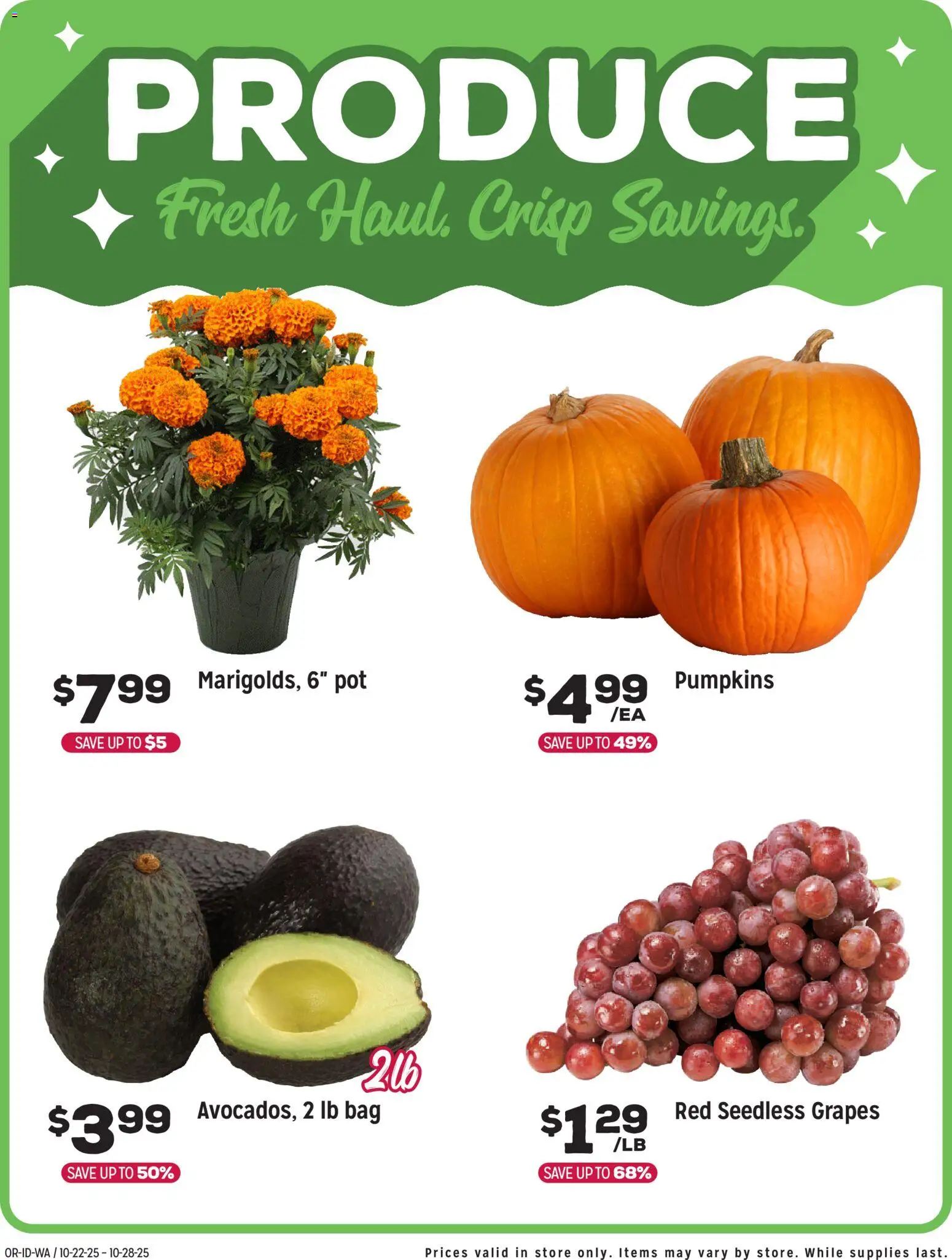 Grocery Outlet Weekly Ad - WA - valid from 22.10.2025 | Page: 5 | Products: Grapes, Bag