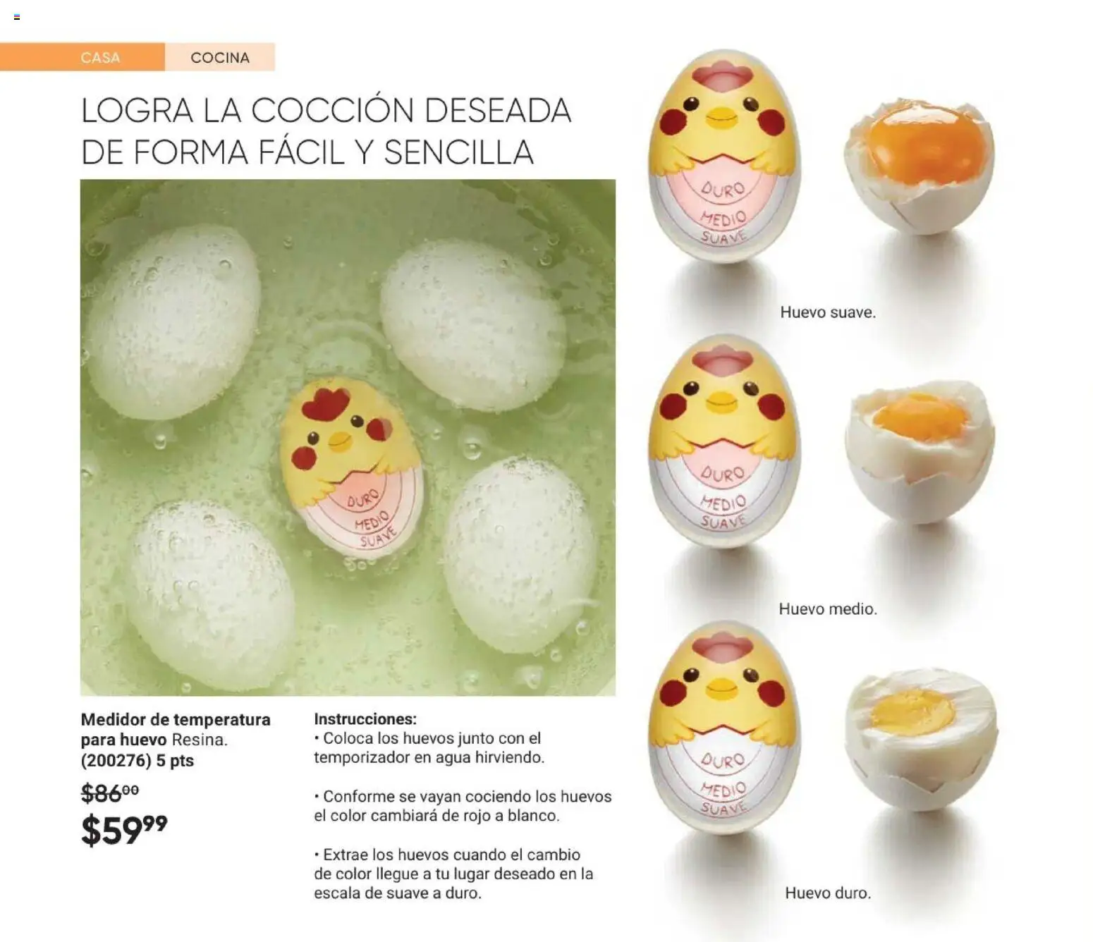 Nuevas ofertas de AVON válidas en toda la República Mexicana desde el 28.11.2025. ¡Encuentra las mejores ofertas en AVON Casa & Estilo 18 2025! | Página: 56 | Productos: Huevo, Agua, Huevos, Cocina