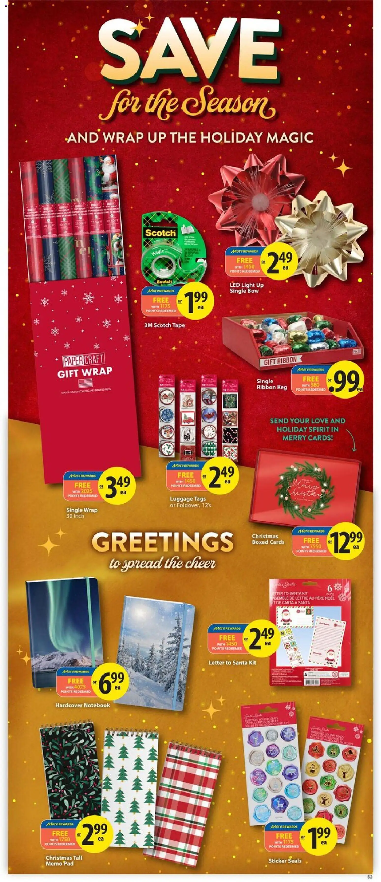 Save on foods flyer valid from 13.11.2025 | Page: 4 | Products: Luggage, Notebook