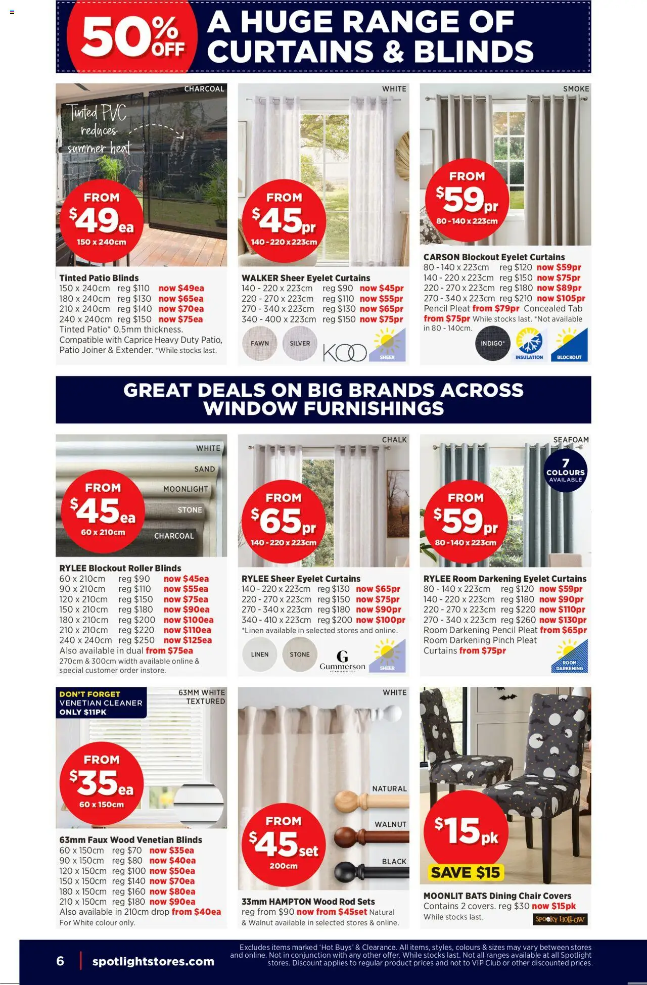Spotlight catalogue - valid from 08.10.2025 | Page: 6 | Products: Chair, Blinds, Cleaner, Wood