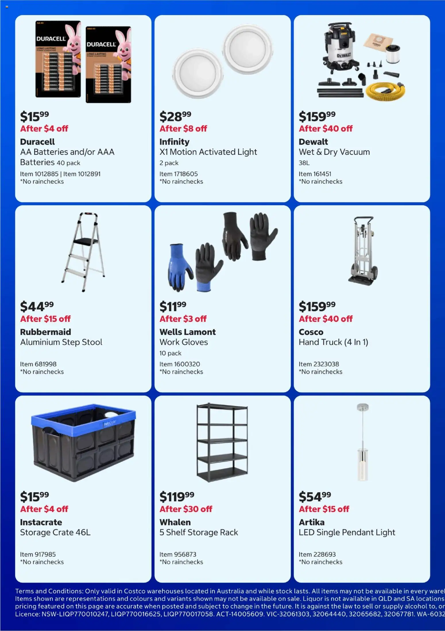 Costco catalogue - valid from 16.02.2026 | Page: 2 | Products: Stool, Pendant, Gloves, Batteries