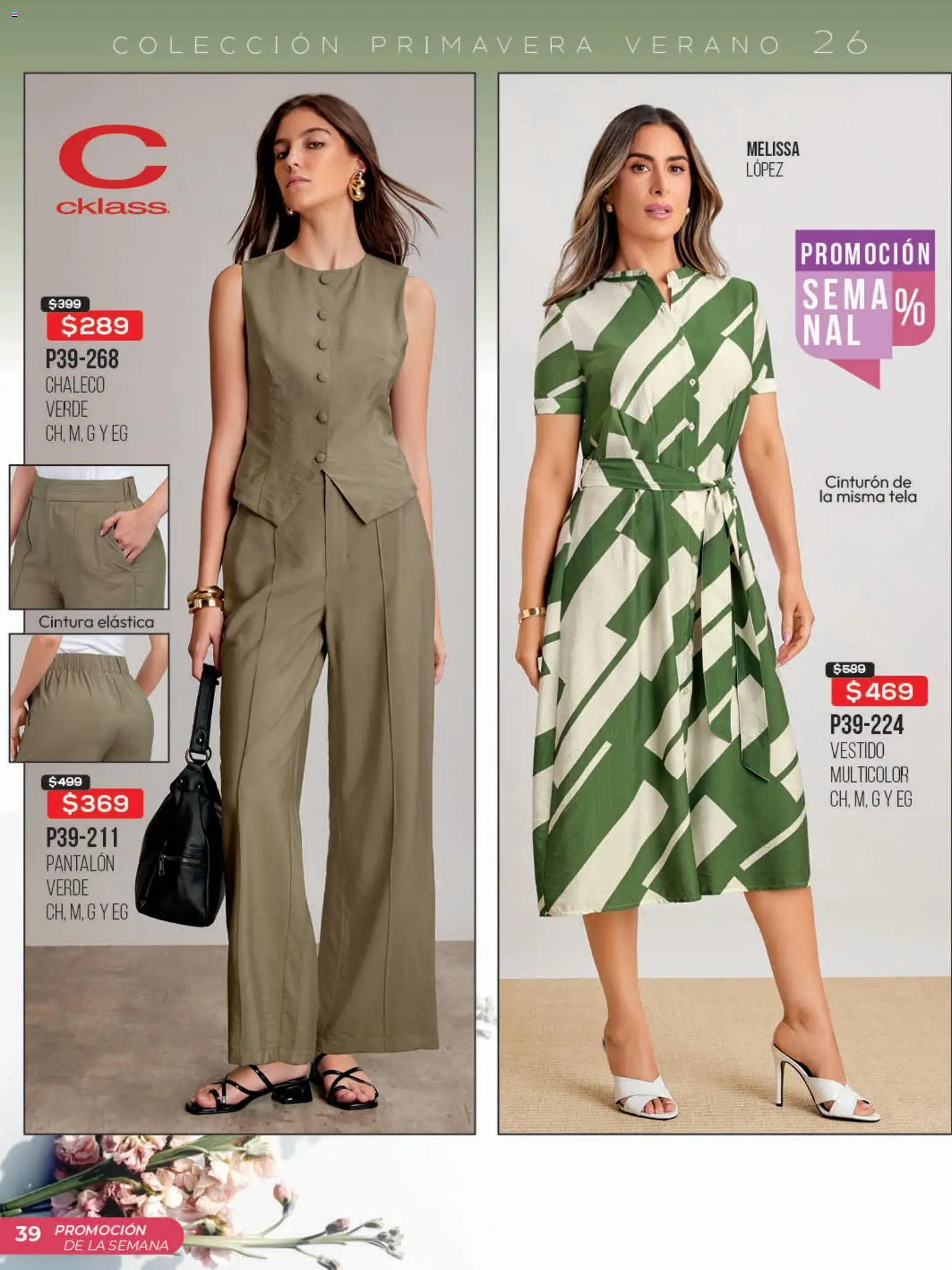 Nuevas ofertas de Cklass válidas en toda la República Mexicana desde el 30.03.2026. ¡Encuentra las mejores ofertas en Cklass catálogo Promo semanal! | Página: 40 | Productos: Chaleco, Cinturón, Vestido