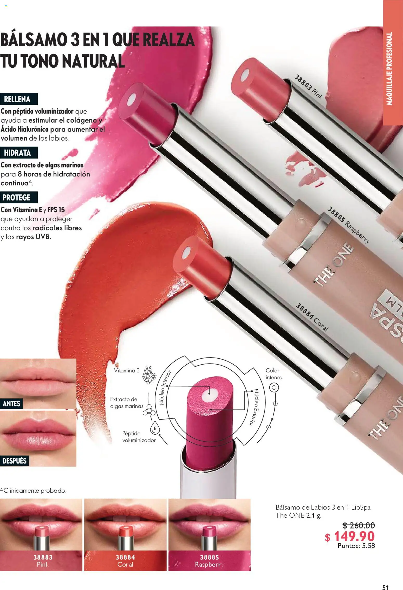 Nuevas ofertas de Oriflame válidas en toda la República Mexicana desde el 27.12.2025. ¡Encuentra las mejores ofertas en Oriflame campaña 1 2026! | Página: 51 | Productos: Bálsamo, Maquillaje