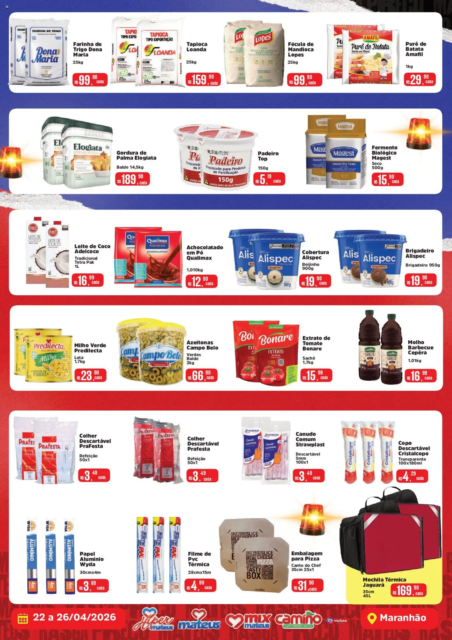 Mateus Folheto - válido de 22.04.2026 | Página: 2 | Produtos: Pó, Milho verde, Achocolatado, Açúcar