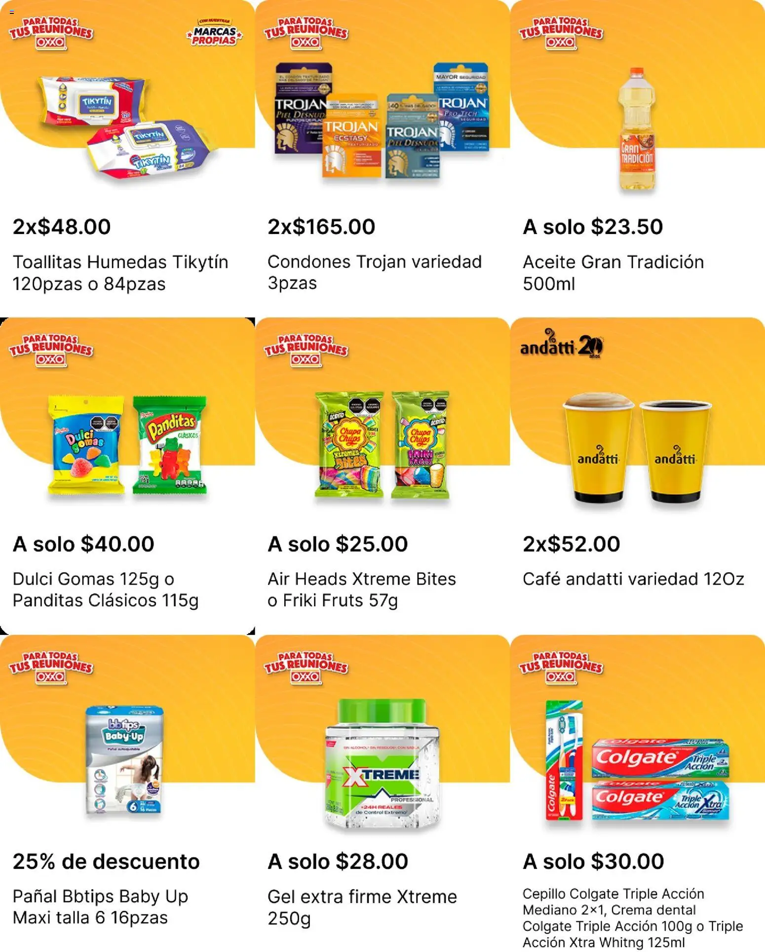 Nuevas ofertas de OXXO válidas en toda la República Mexicana desde el 16.10.2025. ¡Encuentra las mejores ofertas en OXXO folleto! | Página: 21 | Productos: Cepillo, Toallitas húmedas, Aceite, Café