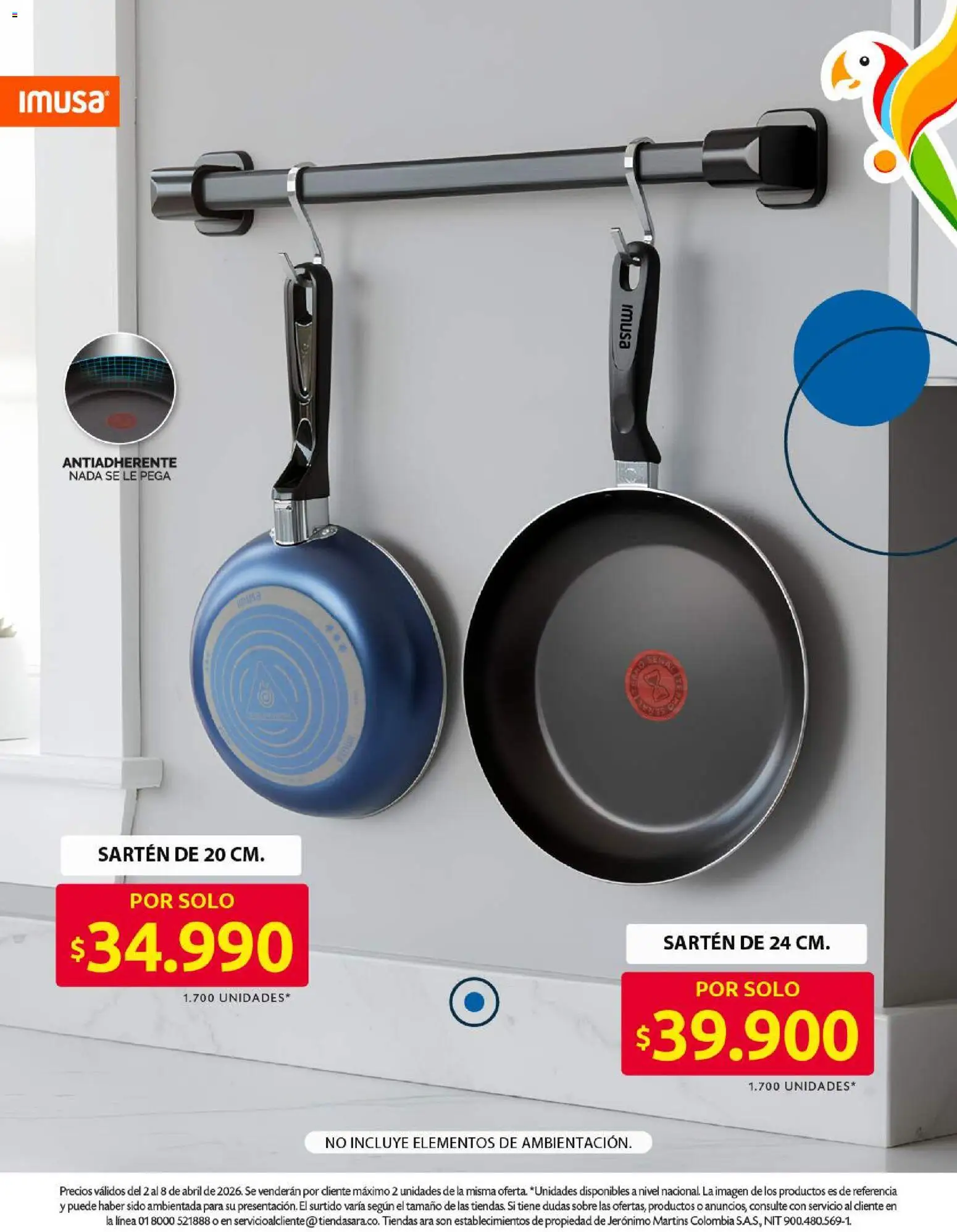 Ara revista - valida desde el 02.04.2026 | Página: 2 | Productos: Sartén, Sobre