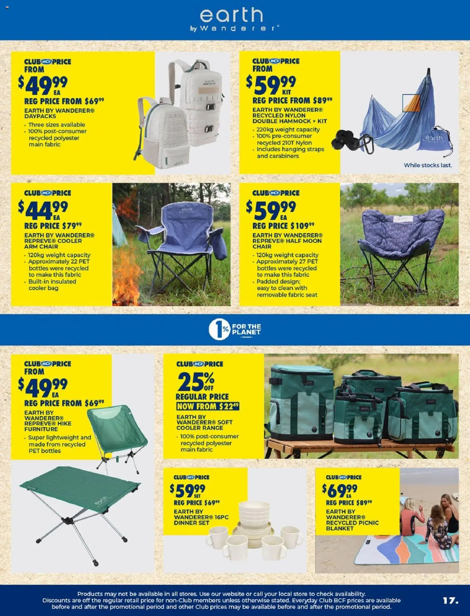 BCF catalogue - valid from 17.03.2026 | Page: 17 | Products: Dinner set, Bag, Weight, Blanket