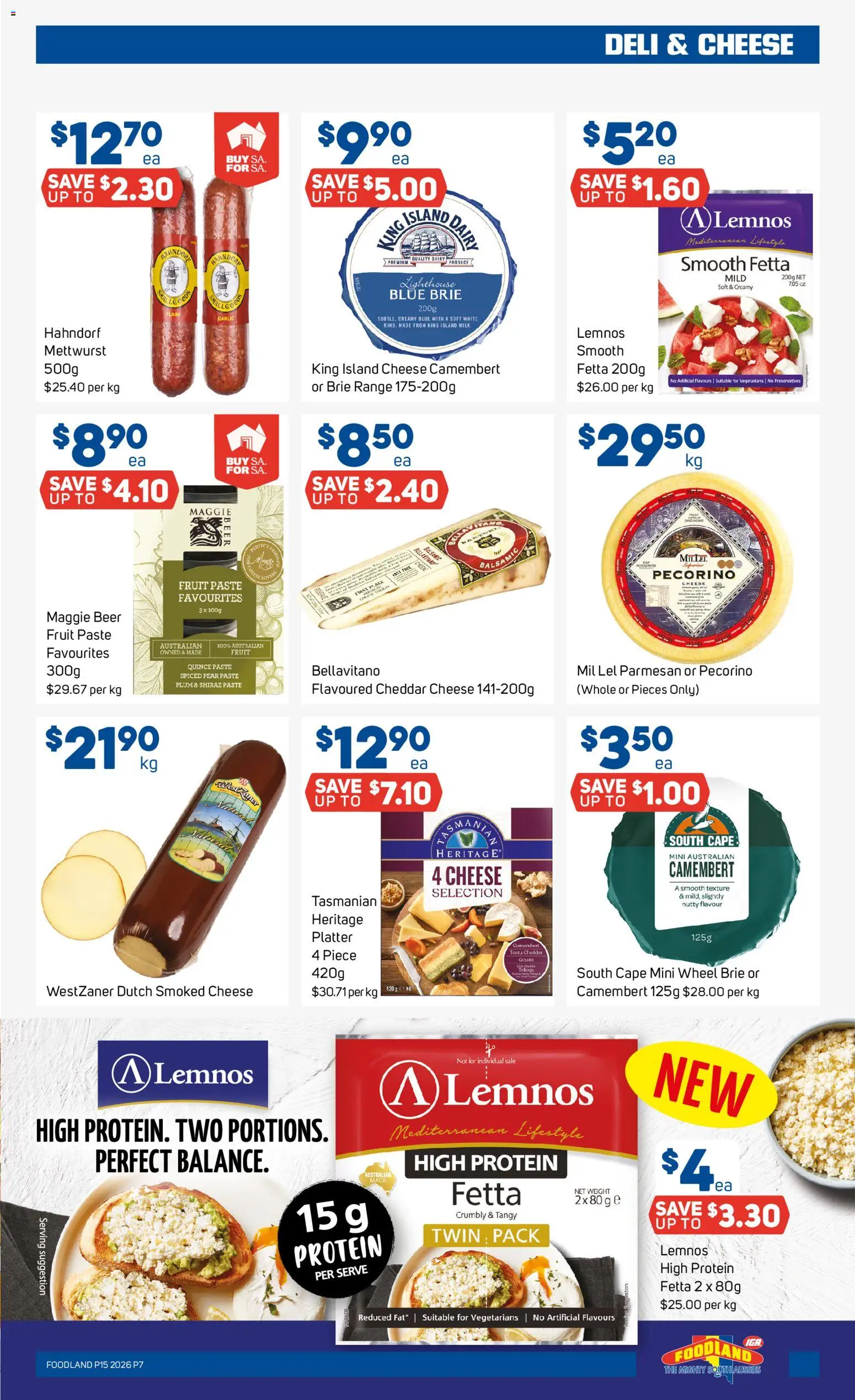 Foodland catalogue - valid from 08.04.2026 | Page: 7 | Products: Cheese, Beer, Pear, Weight
