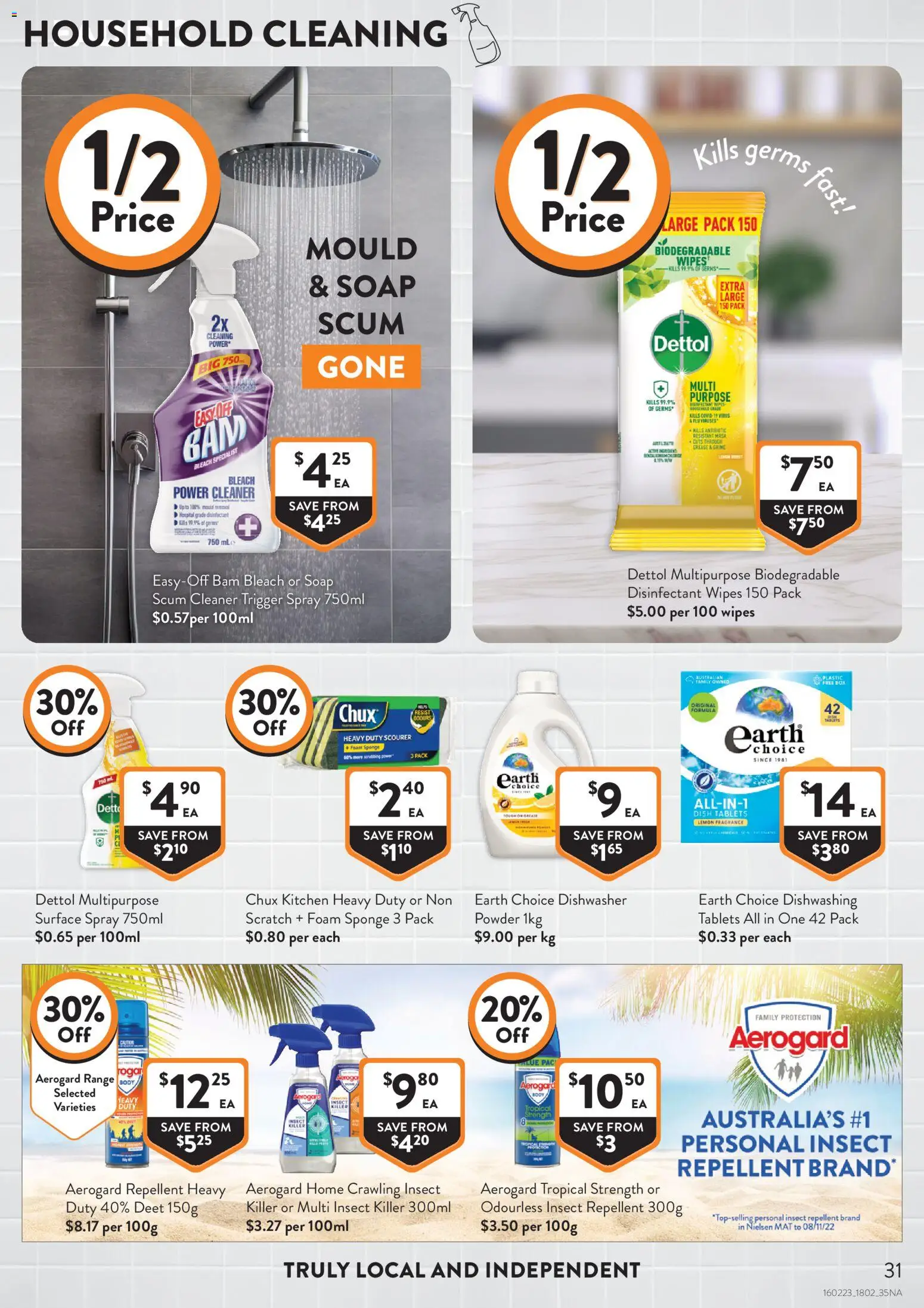 Foodworks catalogue - valid from 18.02.2026 | Page: 31 | Products: Fragrance, Sponge, Dishwasher, Tablets