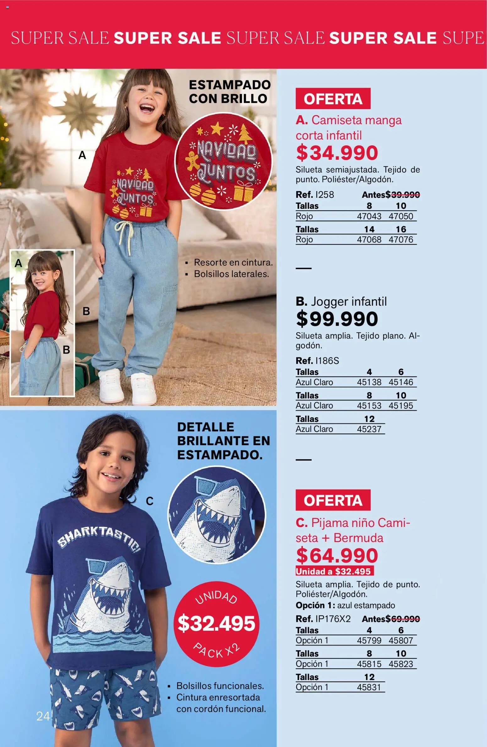 Leonisa revista - valida desde el 24.02.2026 | Página: 24 | Productos: Bermuda, Brillo, Camiseta, Pijama