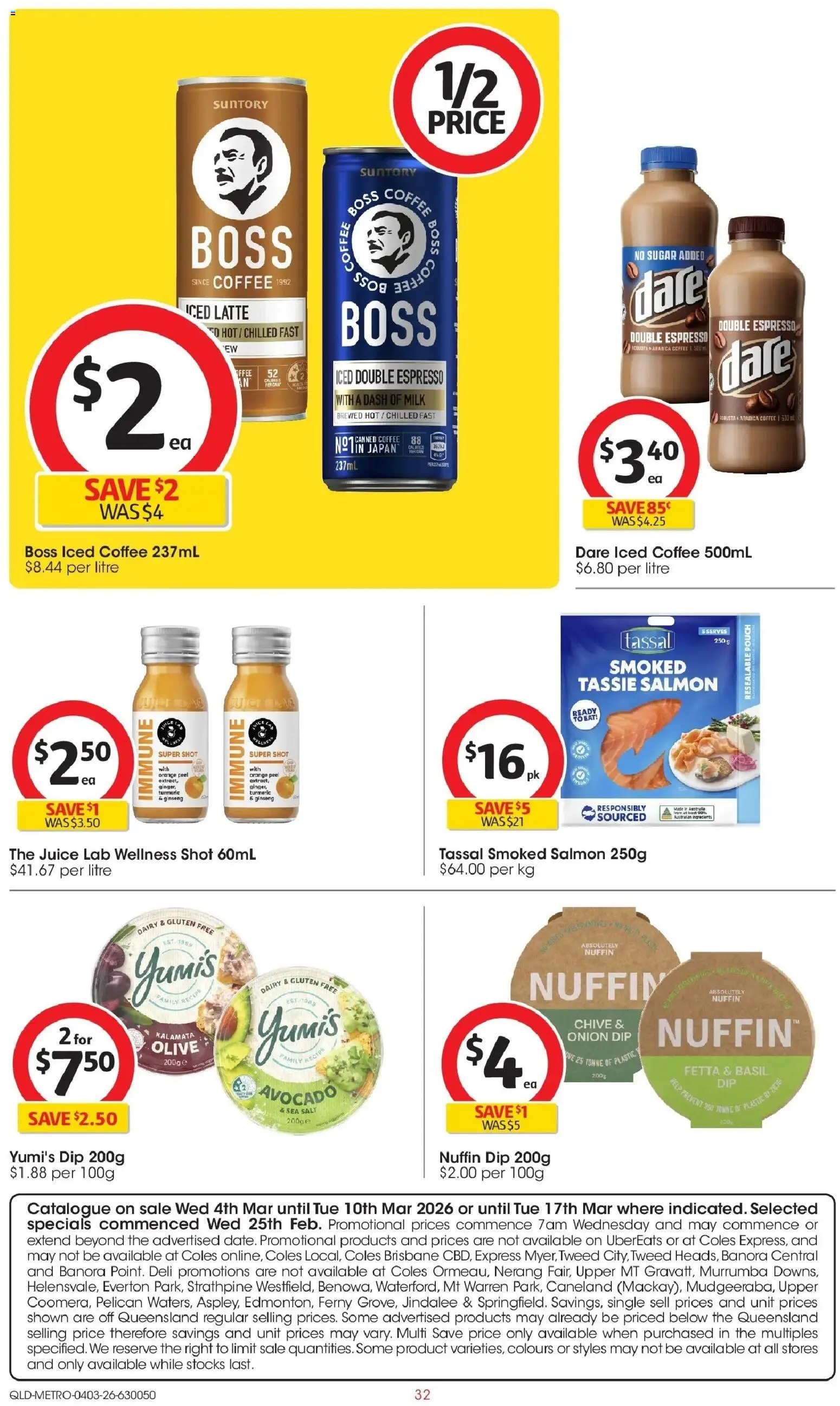 Coles catalogue - valid from 04.03.2026 | Page: 32 | Products: Milk, Dairy, Peel, Sugar