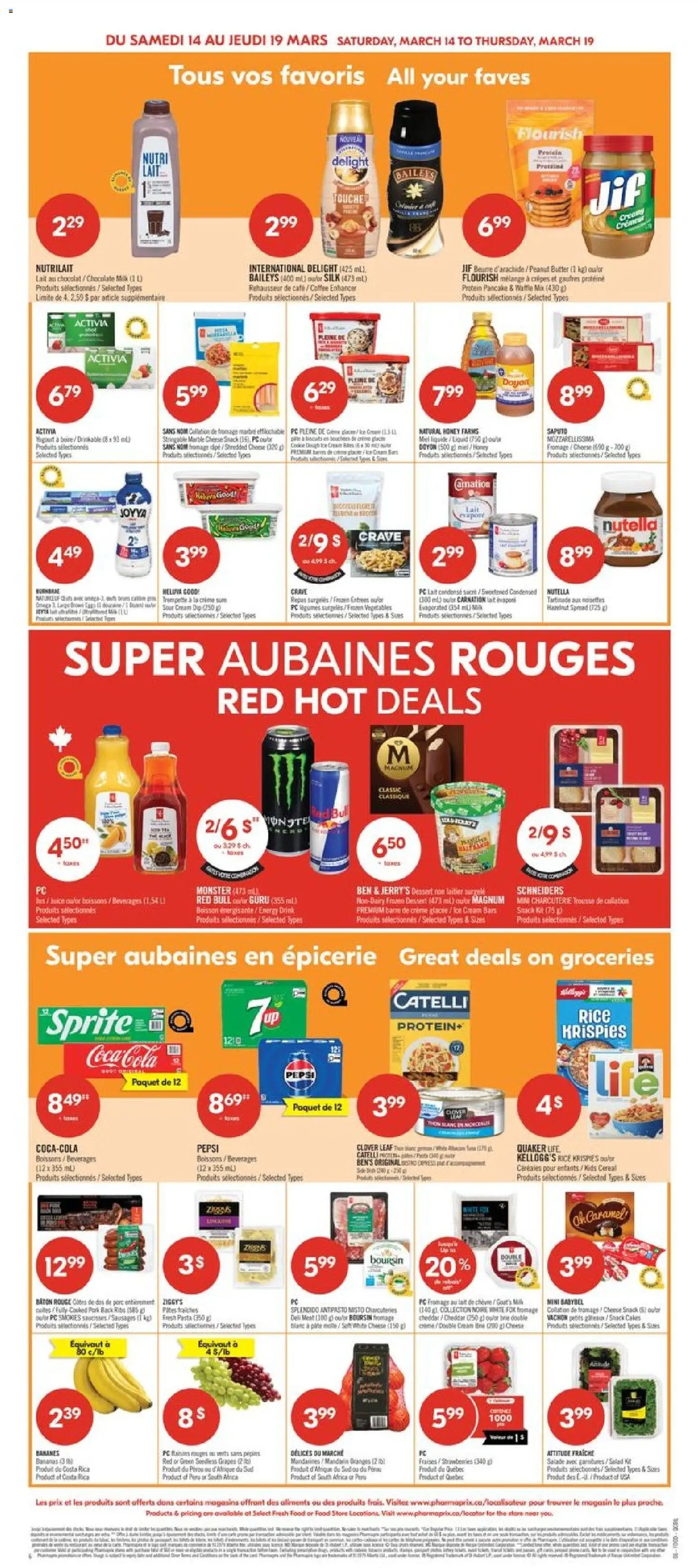 Pharmaprix flyer valid from 13.03.2026 | Page: 5 | Products: Rice, PC, Milk, Bananas