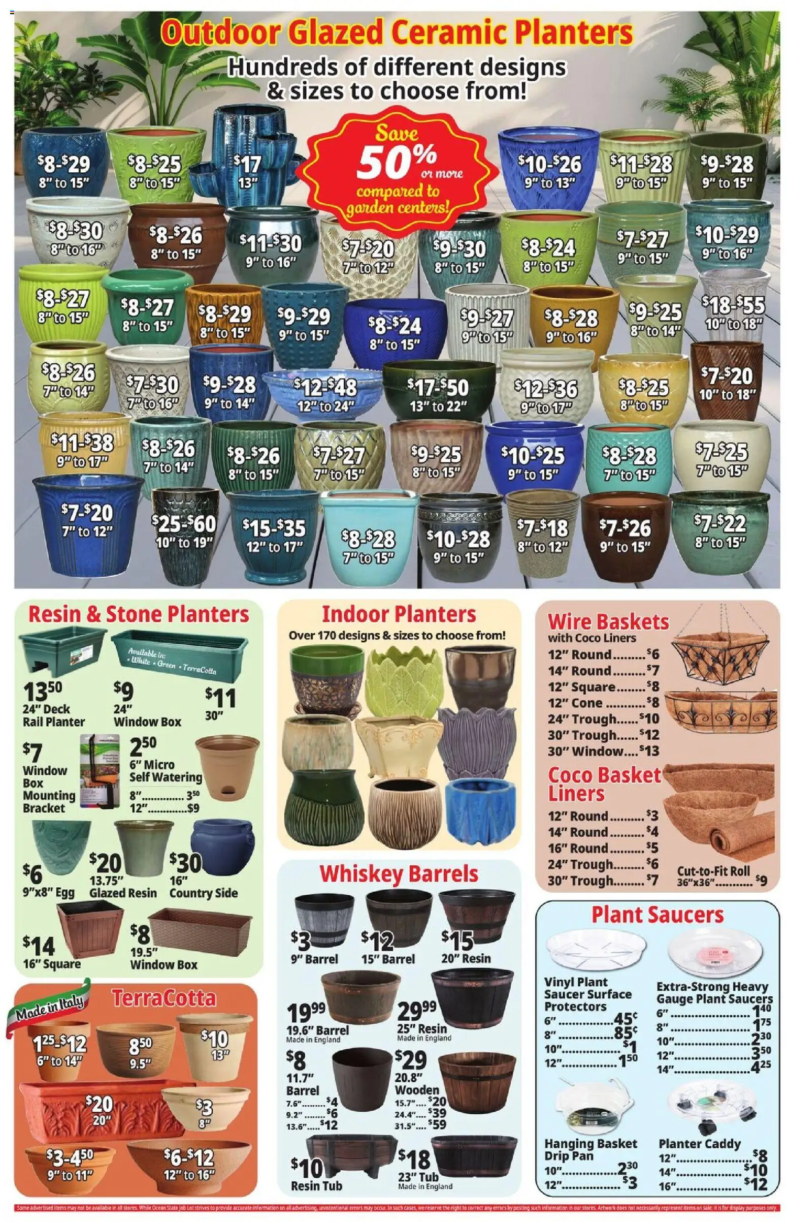 Ocean State Job Lot Weekly Ad - valid from 16.04.2026 | Page: 8 | Products: Basket, Pan, Wire, Whiskey