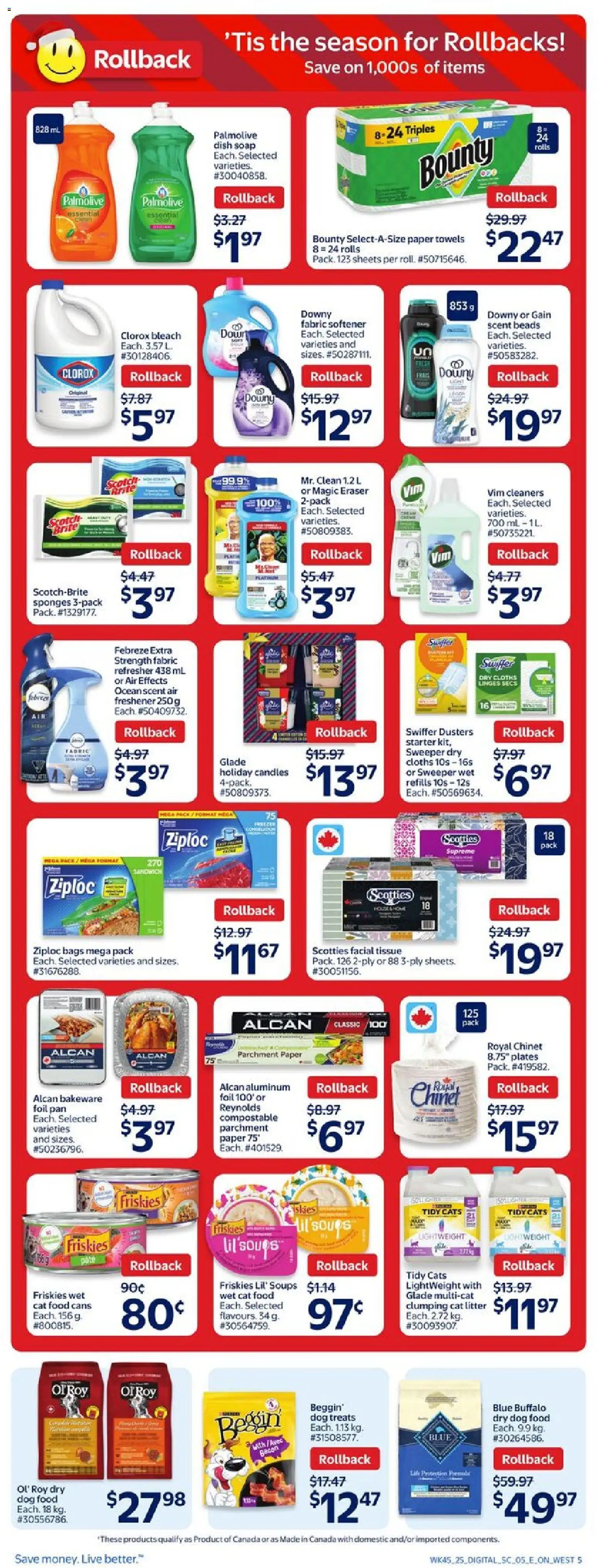 Walmart flyer valid from 04.12.2025 | Page: 8 | Products: Soap, Fabric softener