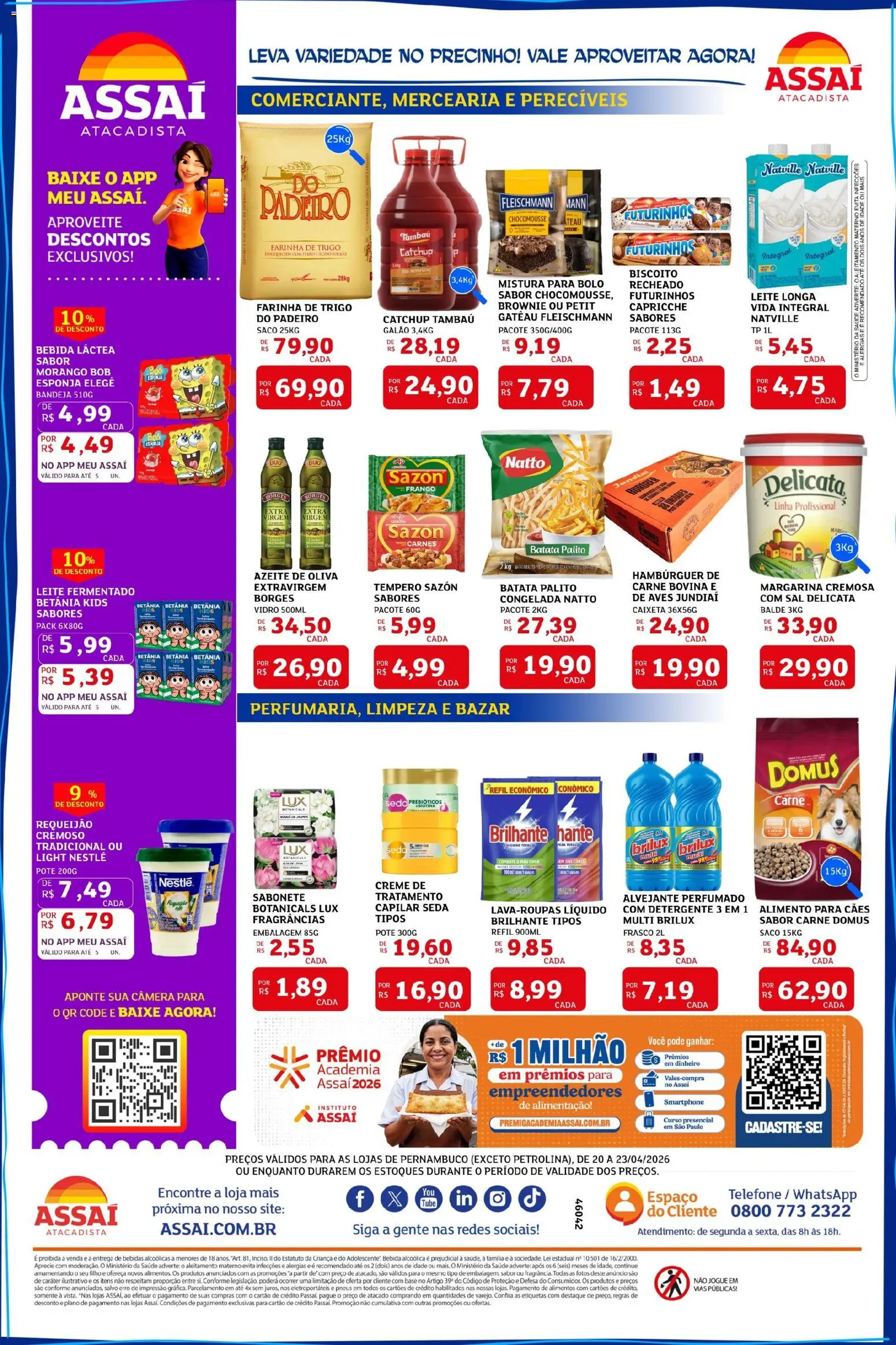 Assaí Atacadista Folheto - válido de 20.04.2026 | Página: 2 | Produtos: Alvejante, Telefone, Frango, Câmera