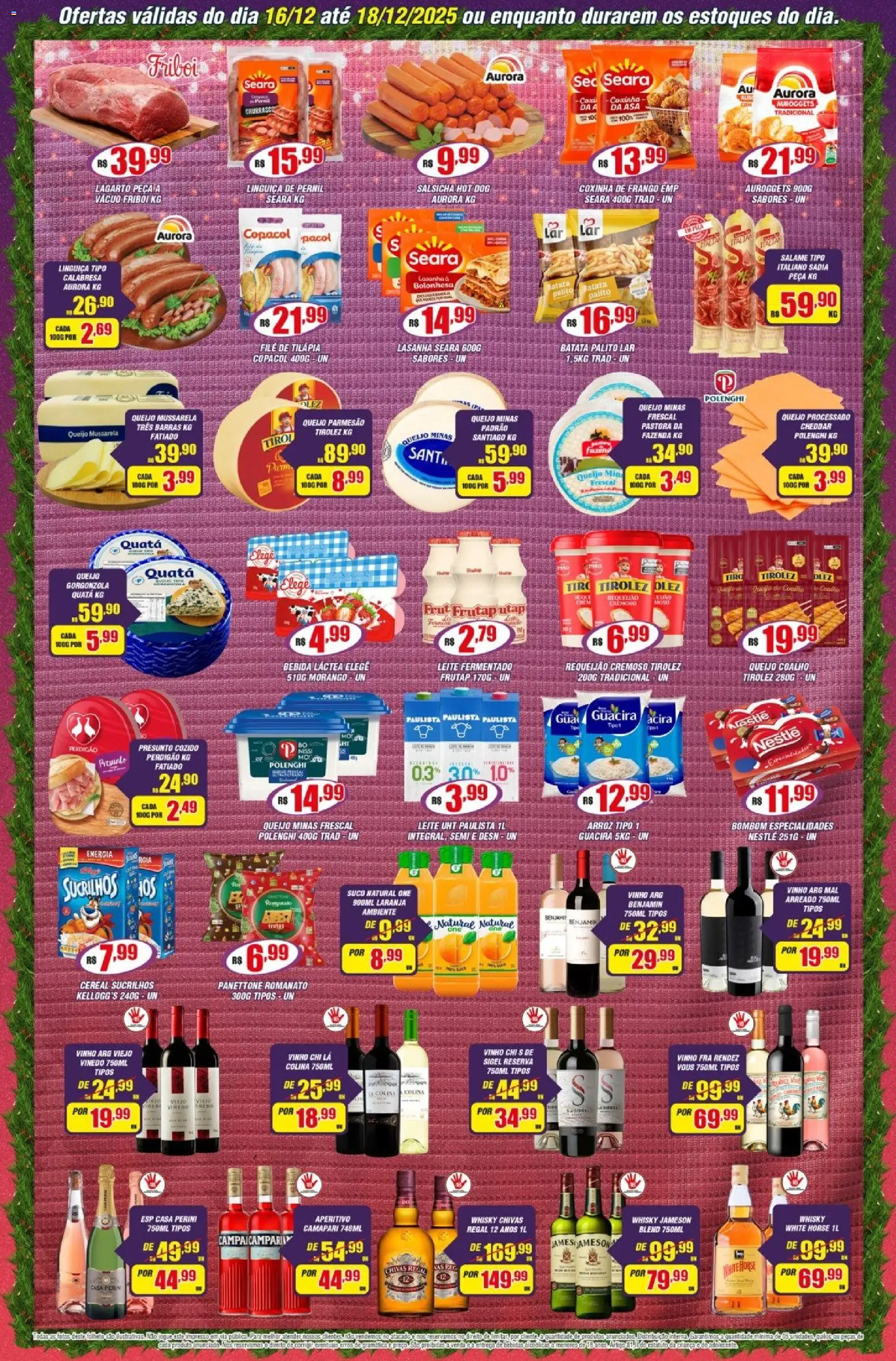 Violeta Supermercados Folheto - válido de 16.12.2025 | Página: 3 | Produtos: Panettone, Leite, Sucrilhos, Bombom