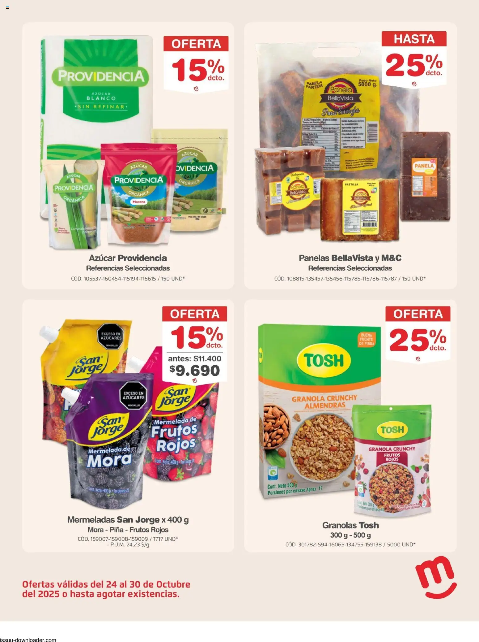 Makro revista - valida desde el 24.10.2025 | Página: 16 | Productos: Piña, Almendras, Peso, Panela