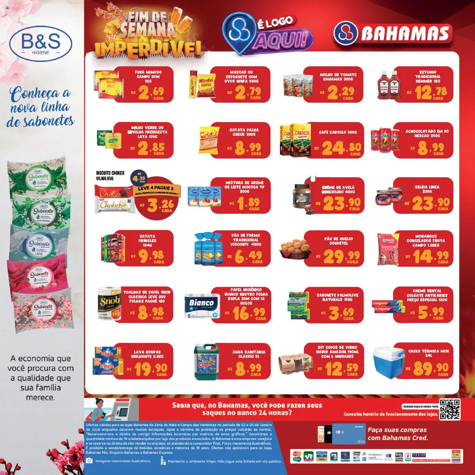 Bahamas Supermercados Folheto - válido de 24.06.2026 | Página: 2 | Produtos: Milho verde, Leite, Pão, Ketchup