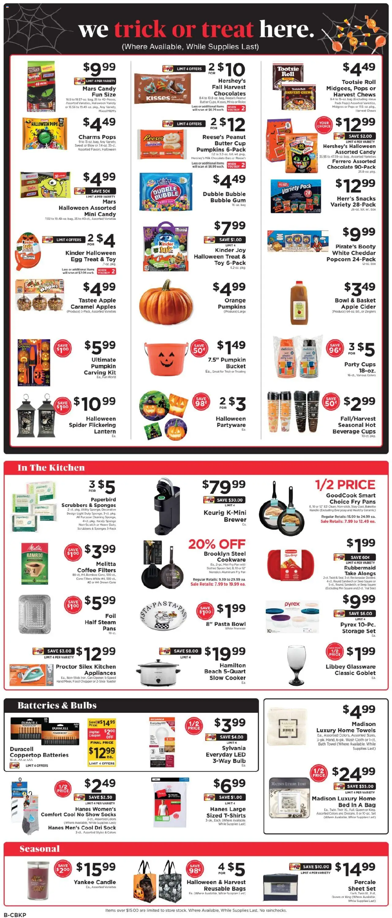 ShopRite Weekly Ad - valid from 28.09.2025 | Page: 13 | Products: Milk, Pasta, Sponge, Sheet
