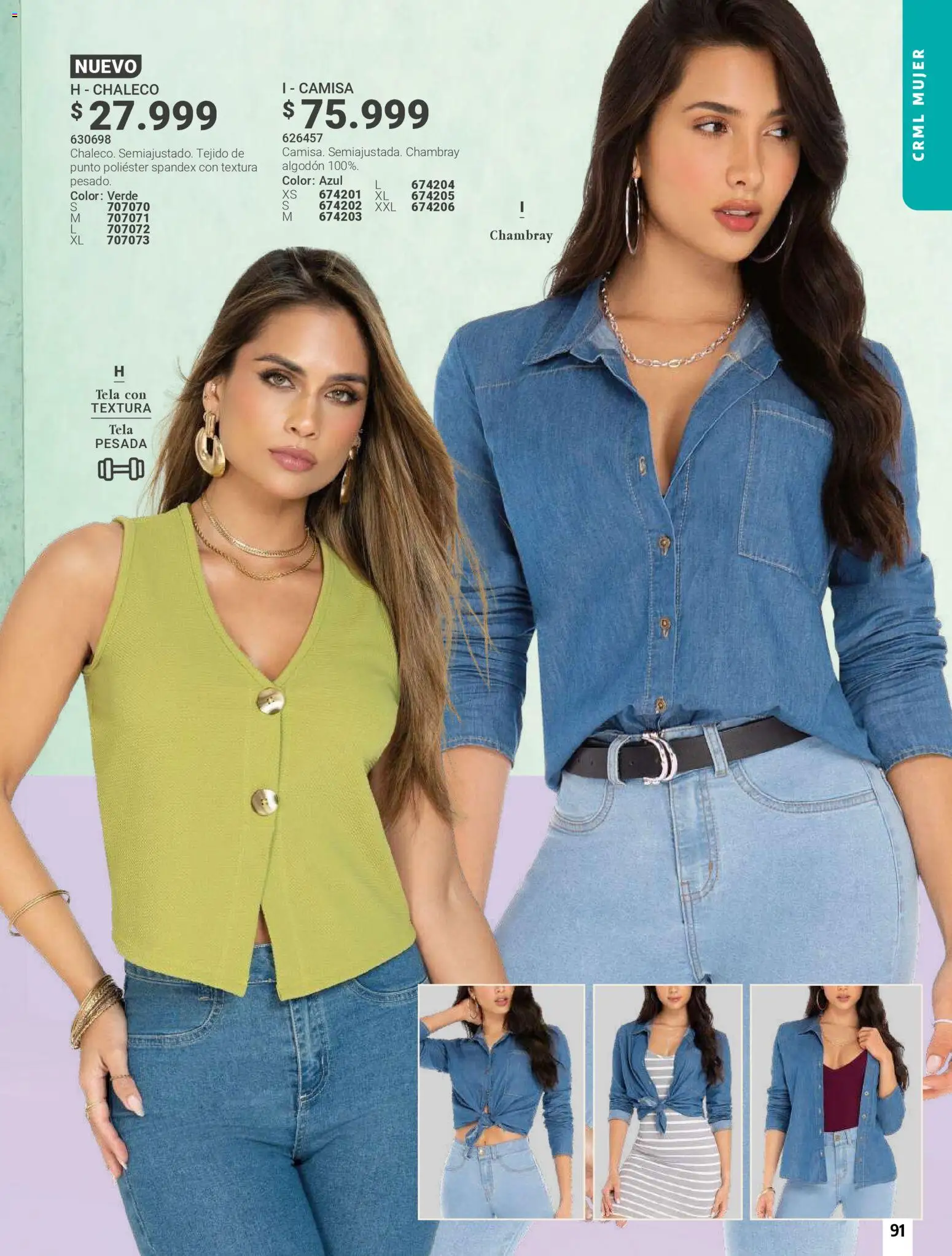 Carmel revista - valida desde el 01.05.2026 | Página: 91 | Productos: Algodón, Camisa, Chaleco