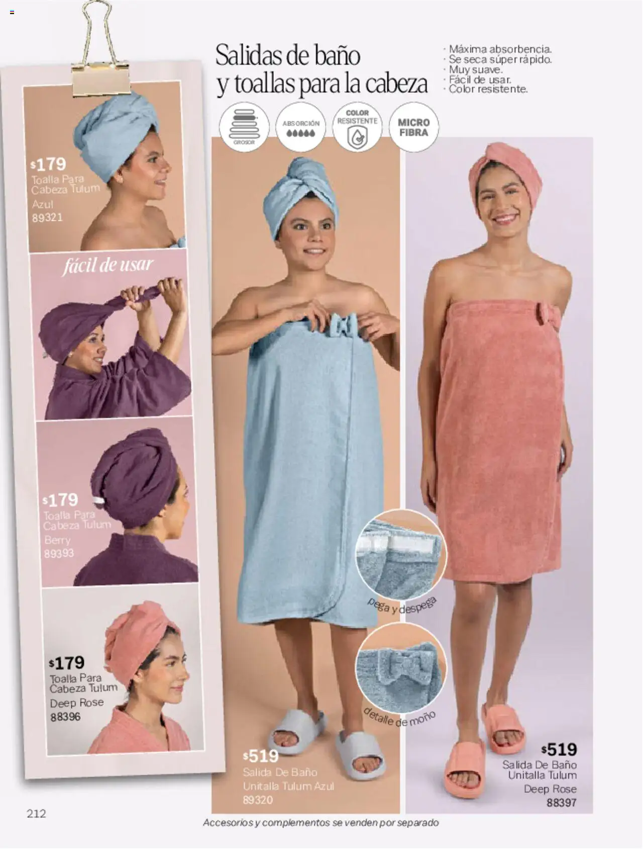 Nuevas ofertas de Vianney válidas en toda la República Mexicana desde el 07.03.2025. ¡Encuentra las mejores ofertas en Vianney catálogo Primavera! | Página: 216 | Productos: Toalla, Moño, Toallas, Baño