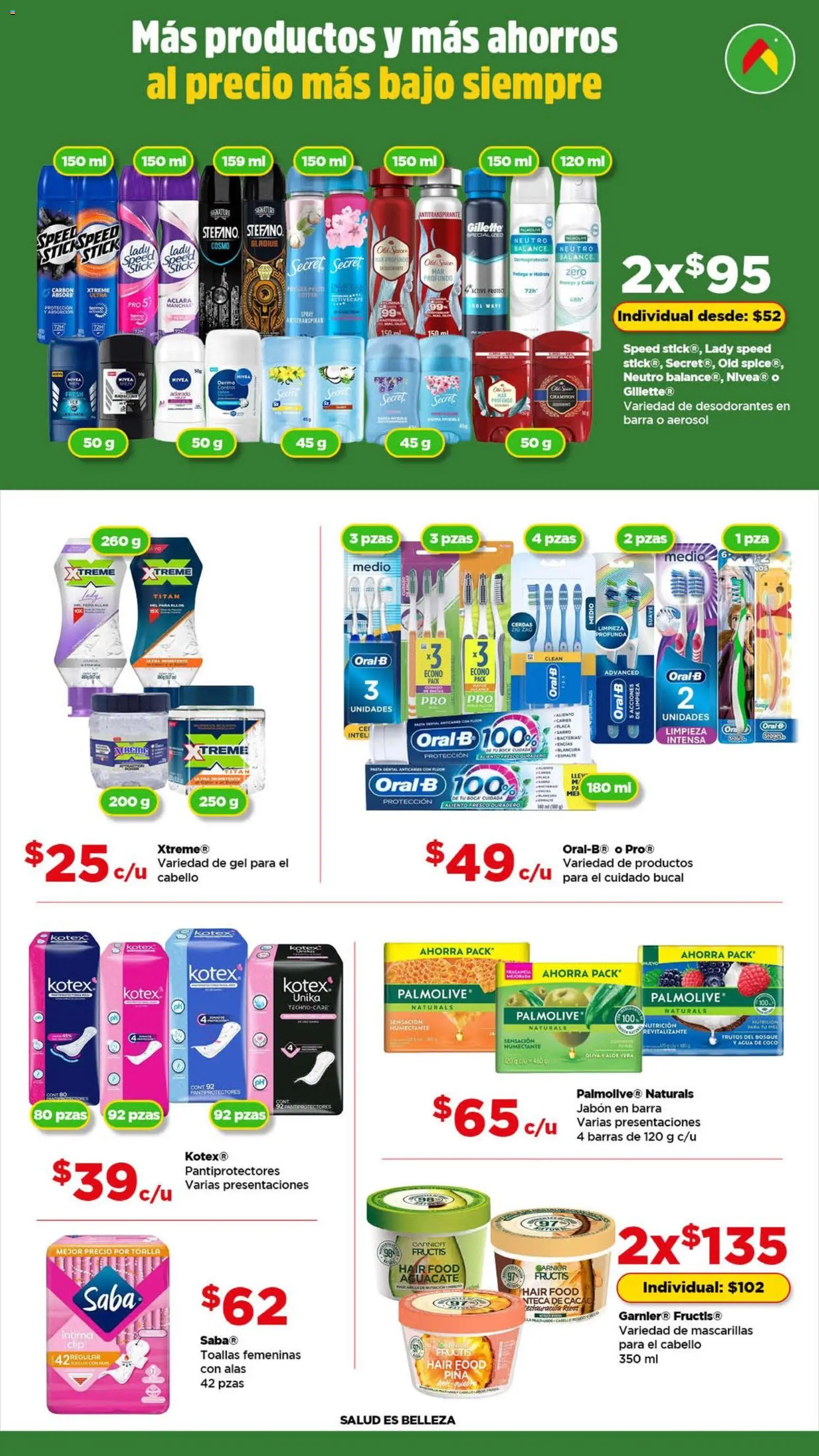 Nuevas ofertas de Bodega Aurrerá válidas en toda la República Mexicana desde el 22.04.2026. ¡Encuentra las mejores ofertas en Bodega Aurrerá folleto Cuida a tu bebé y a toda tu familia ! | Página: 5 | Productos: Pasta dental, Piña, Toallas, Jabón