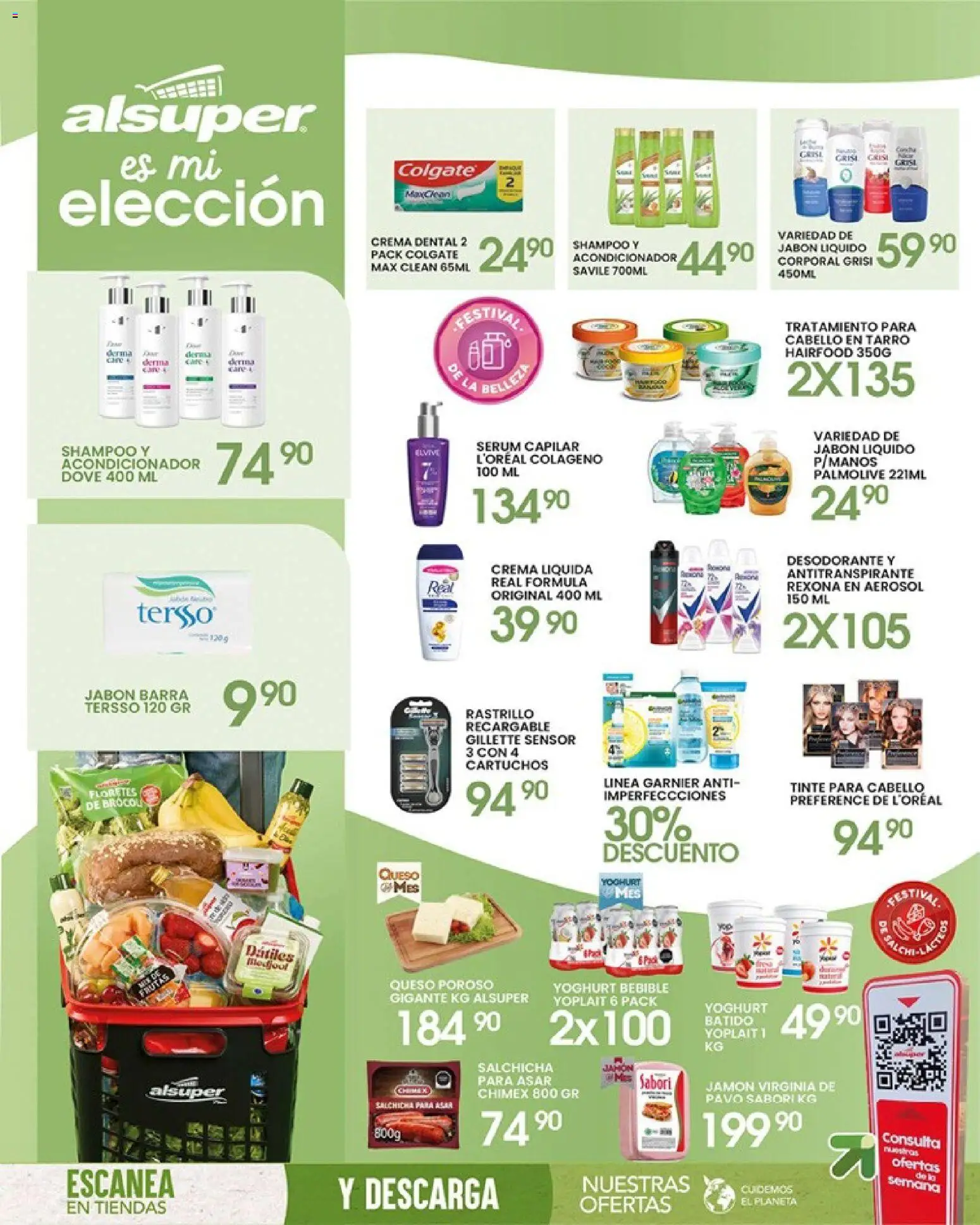 Nuevas ofertas de Alsuper válidas en toda la República Mexicana desde el 17.04.2026. ¡Encuentra las mejores ofertas en Alsuper folleto Saltillo! | Página: 8 | Productos: Antitranspirante, Serum, Crema, Acondicionador