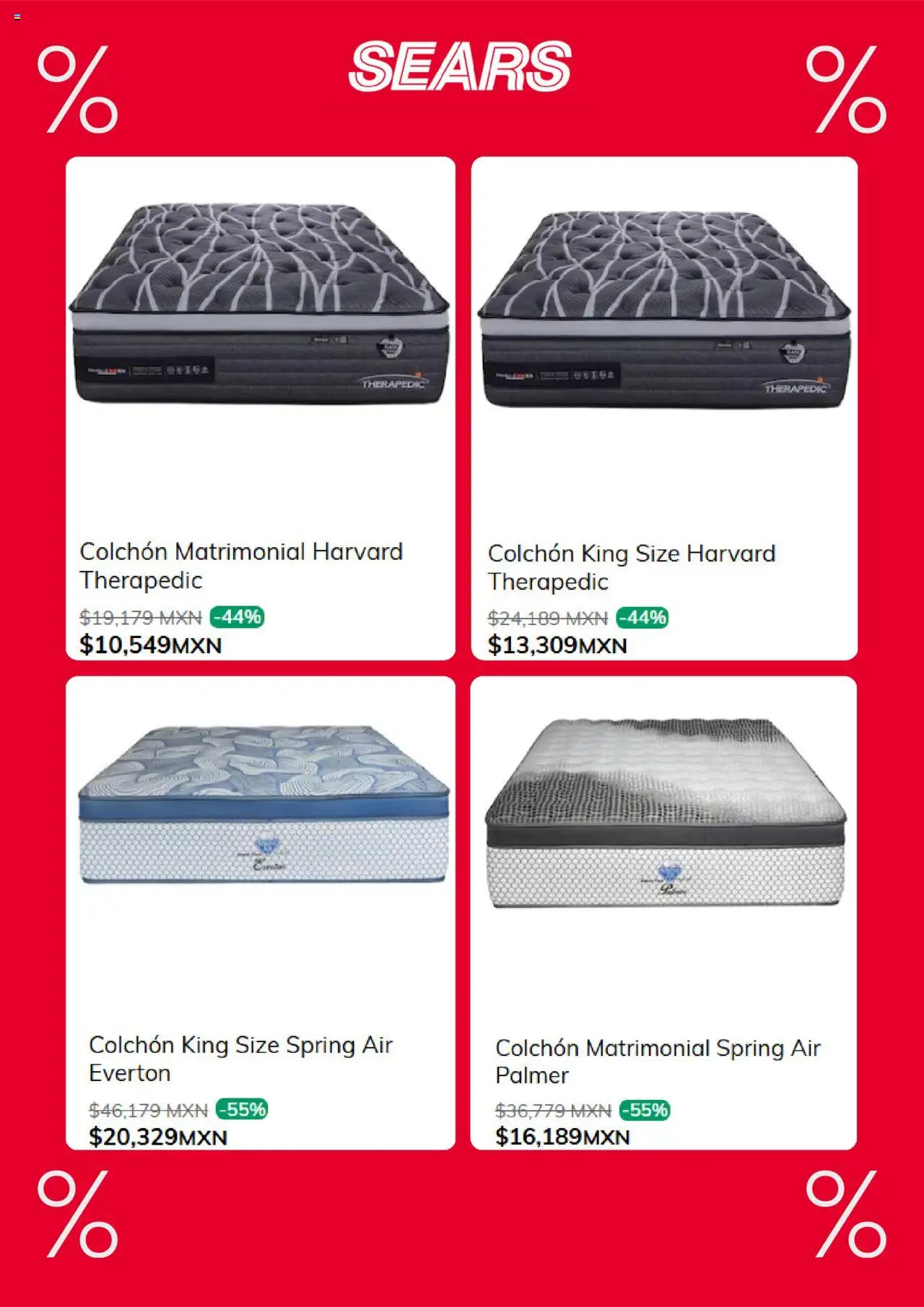 Nuevas ofertas de Sears válidas en toda la República Mexicana desde el 28.08.2025. ¡Encuentra las mejores ofertas en Sears - Promociones! | Página: 3 | Productos: Colchón