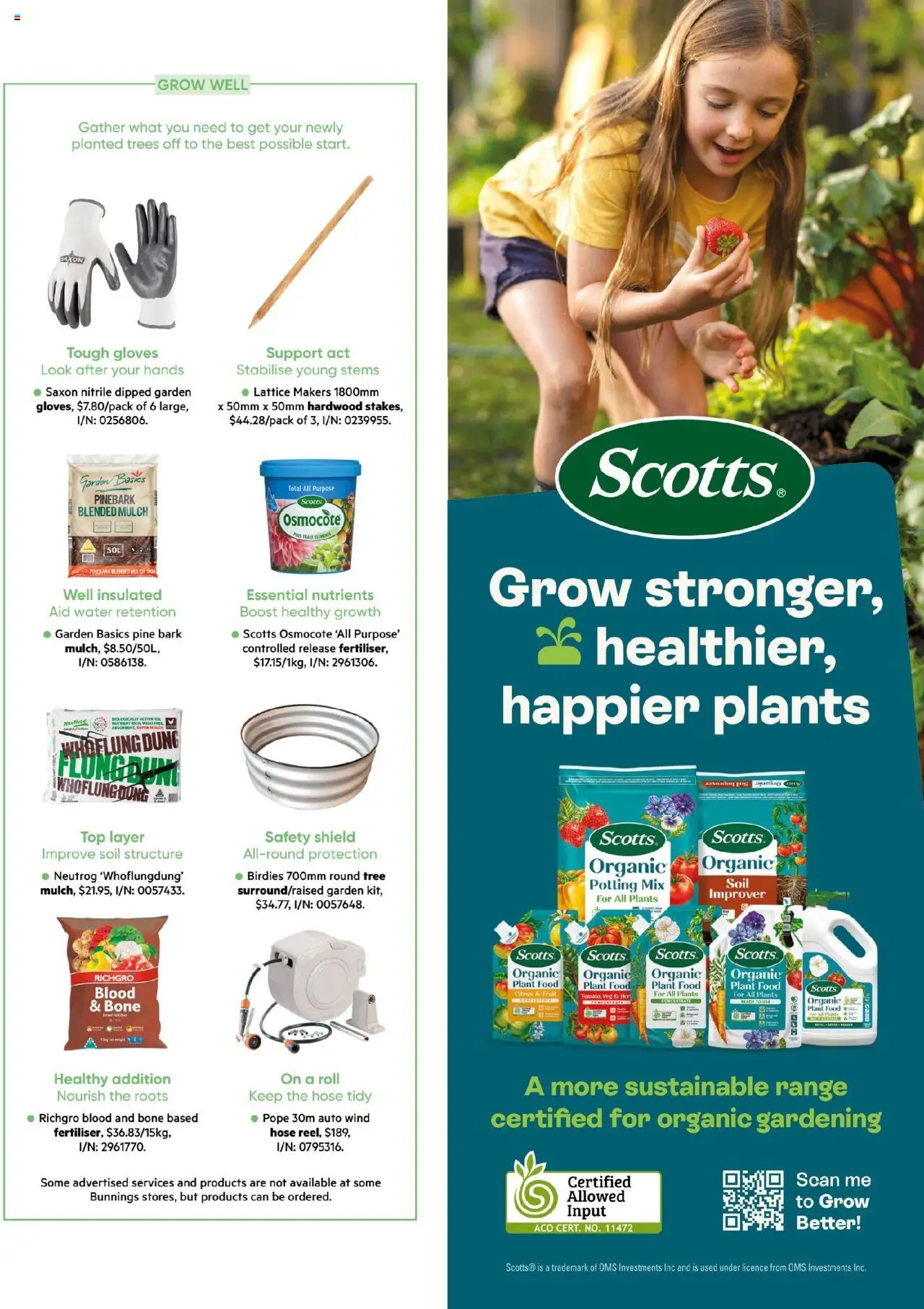 Bunnings Warehouse catalogue - valid from 01.10.2025 | Page: 39 | Products: Water, Sustainable, Gloves, Nutrients