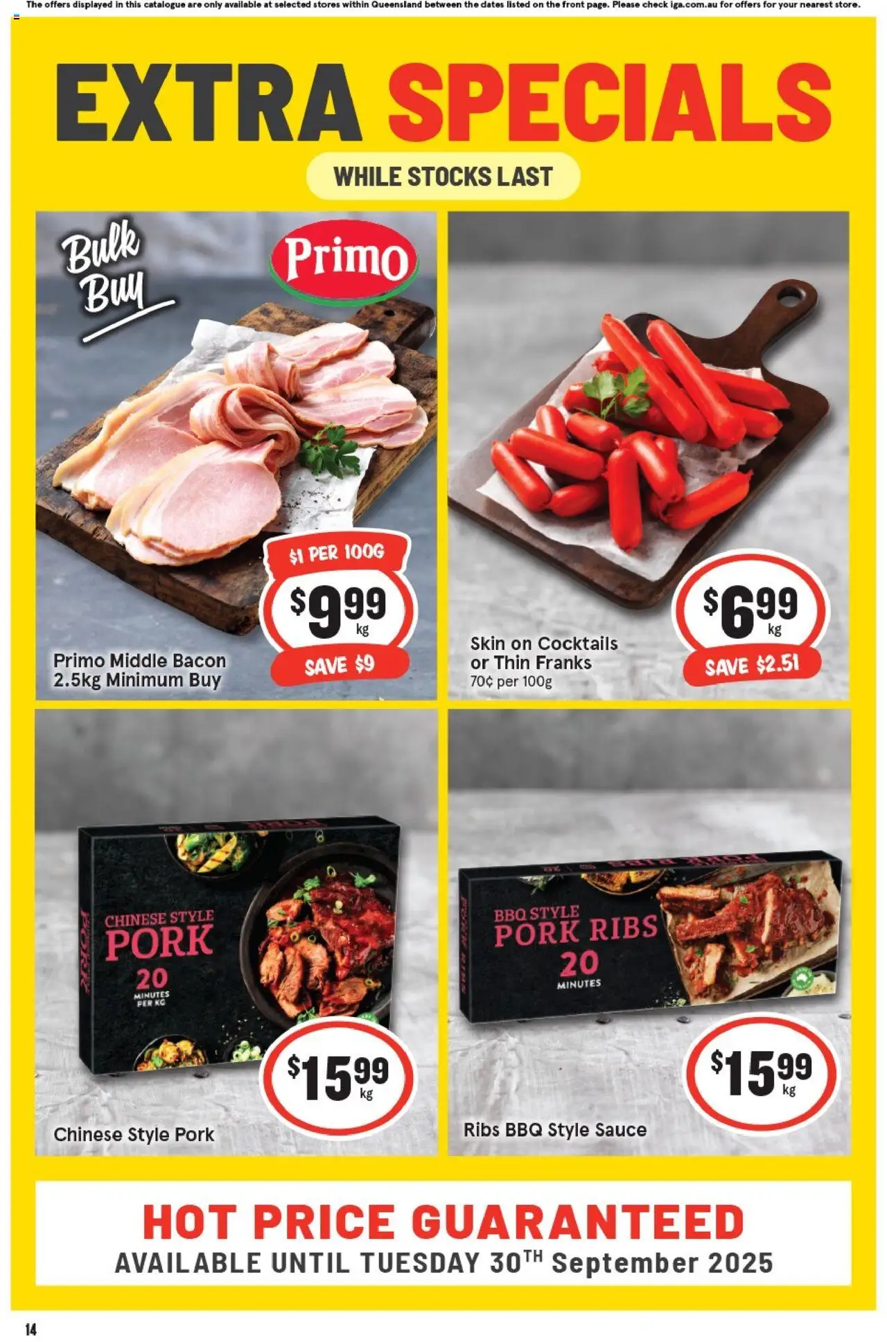 IGA catalogue - valid from 17.09.2025 | Page: 17 | Products: Bacon, Pork, Sauce
