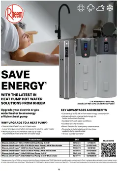 Preview of Mitre 10 - Bathroom, Kitchen and Laundry E-selection Guide 2026 - valid from 13.02.2026 | Page: 18 | Products: Heater, Water, Uniform, Water heater