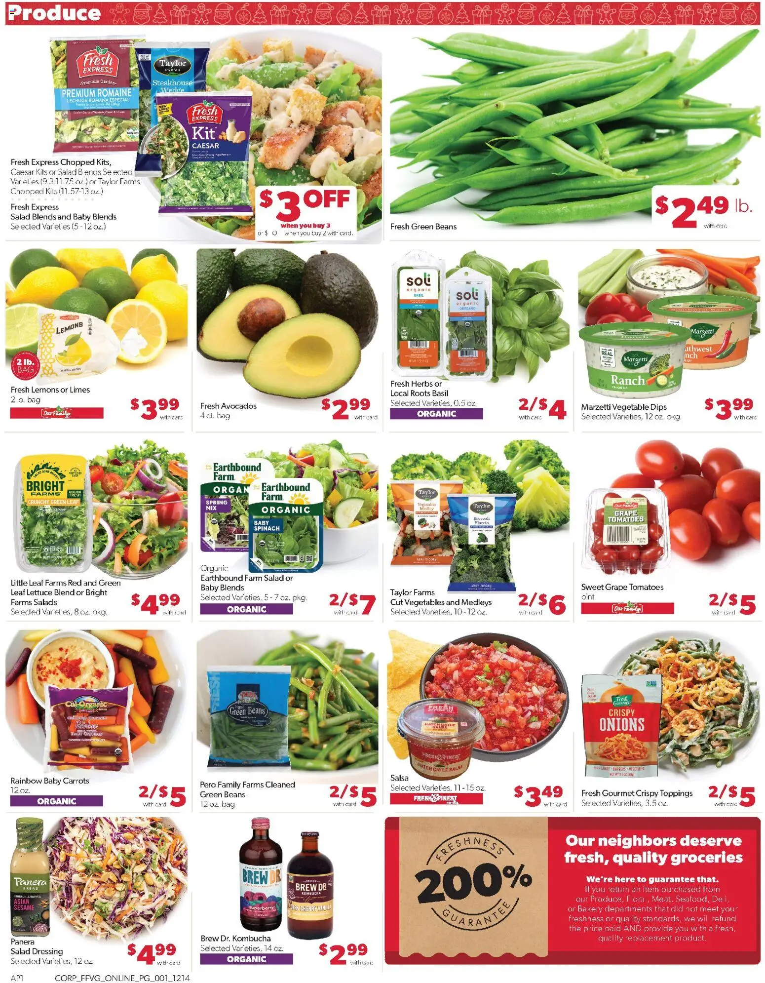 Family Fare Weekly Ad - MI - valid from 14.12.2025 | Page: 9 | Products: Broccoli, Romaine, Spinach, Bread