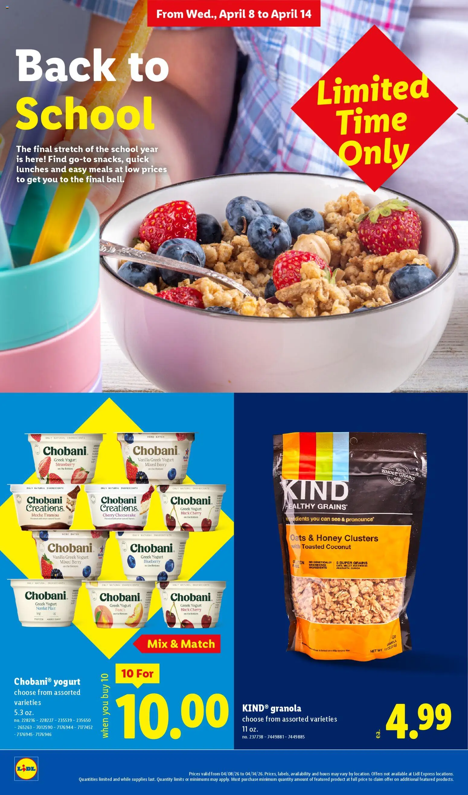 Lidl Weekly Ad - valid from 08.04.2026 | Page: 24 | Products: Yogurt, Sugar, Cheesecake