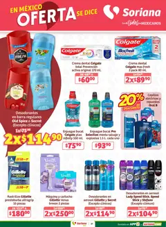 Vista previa de Soriana - Preciazazaso Súper: Camp, Chia, Oax, Q. Roo, Tab, Yuc, nuevo folleto de la tienda, válido en México a partir del 02.01.2026 | Página: 27 | Productos: Desodorante, Enjuague bucal, Crema, Barra