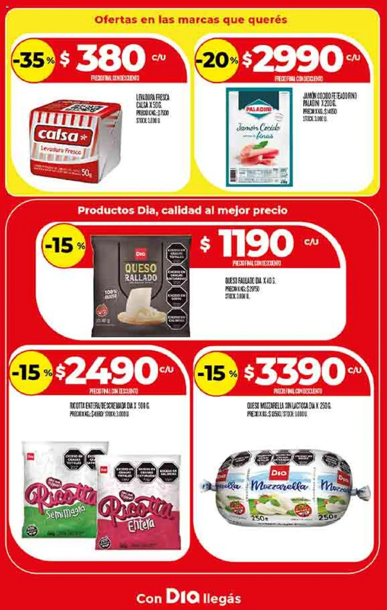Supermercado DIA Ofertas - Salta y Jujuy │ válido desde el 20.08.2025 | Página: 9 | Productos: Jamón cocido, Queso, Jamón