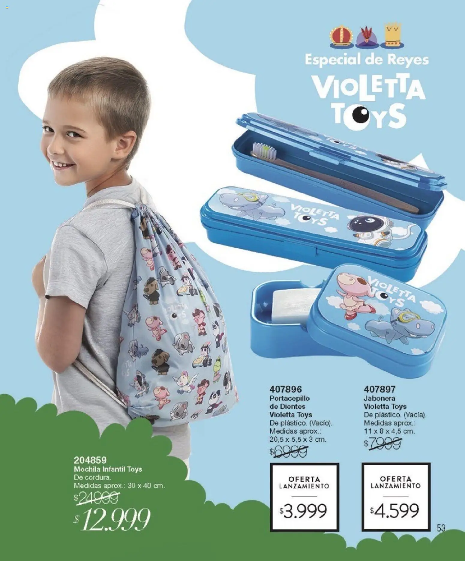 Violetta catálogo │ válido desde el 01.12.2025 | Página: 53 | Productos: Jabonera, Mochila