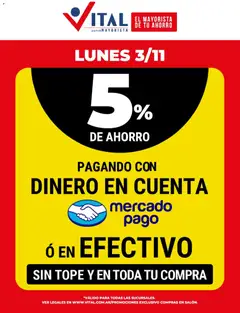 Vista previa Vital - Mercado Pago válido desde el 03.11.2025