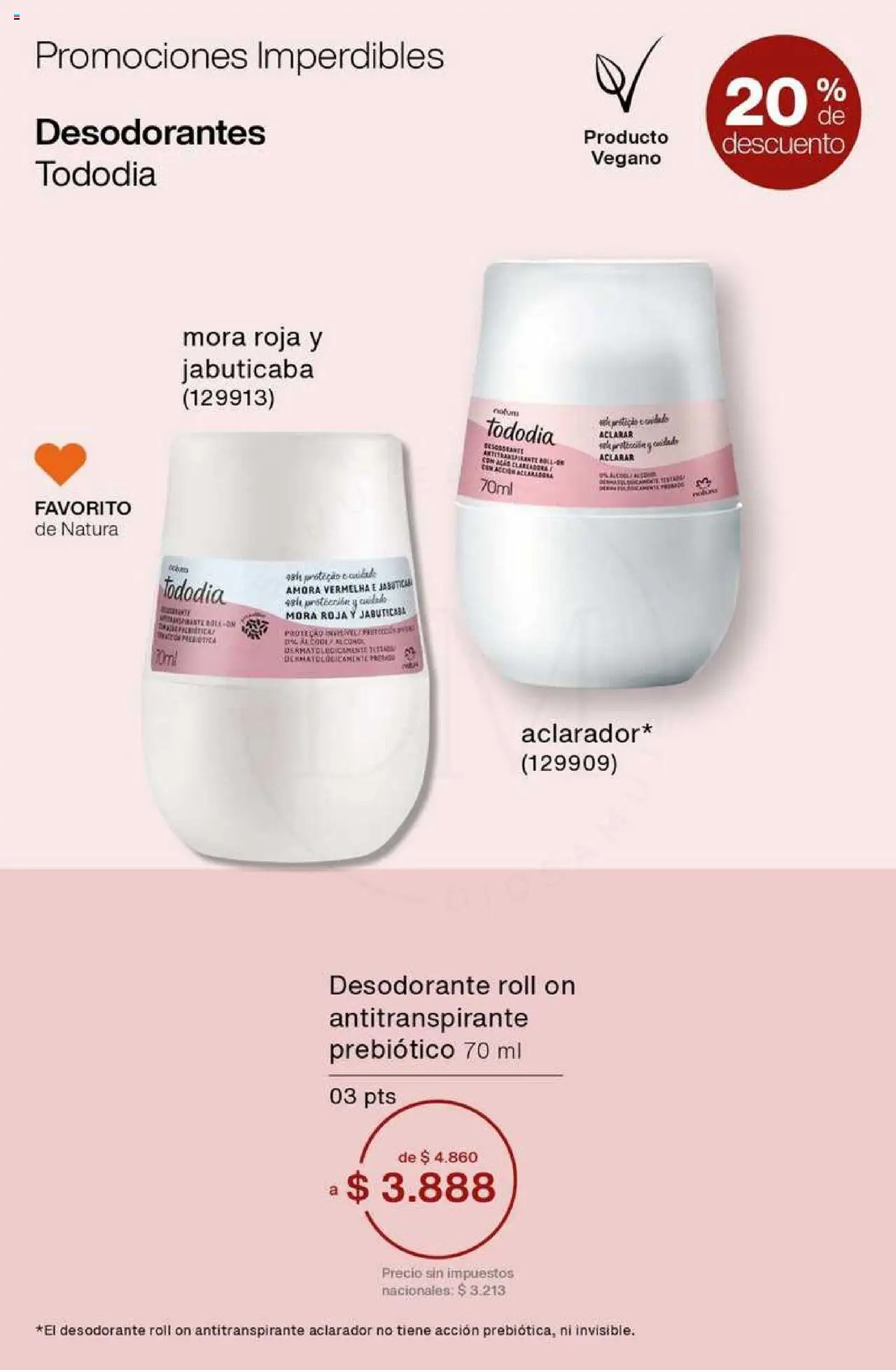 Catálogo Natura Ciclo 8 │ válido desde el 03.06.2025 | Página: 34 | Productos: Desodorante, Antitranspirante